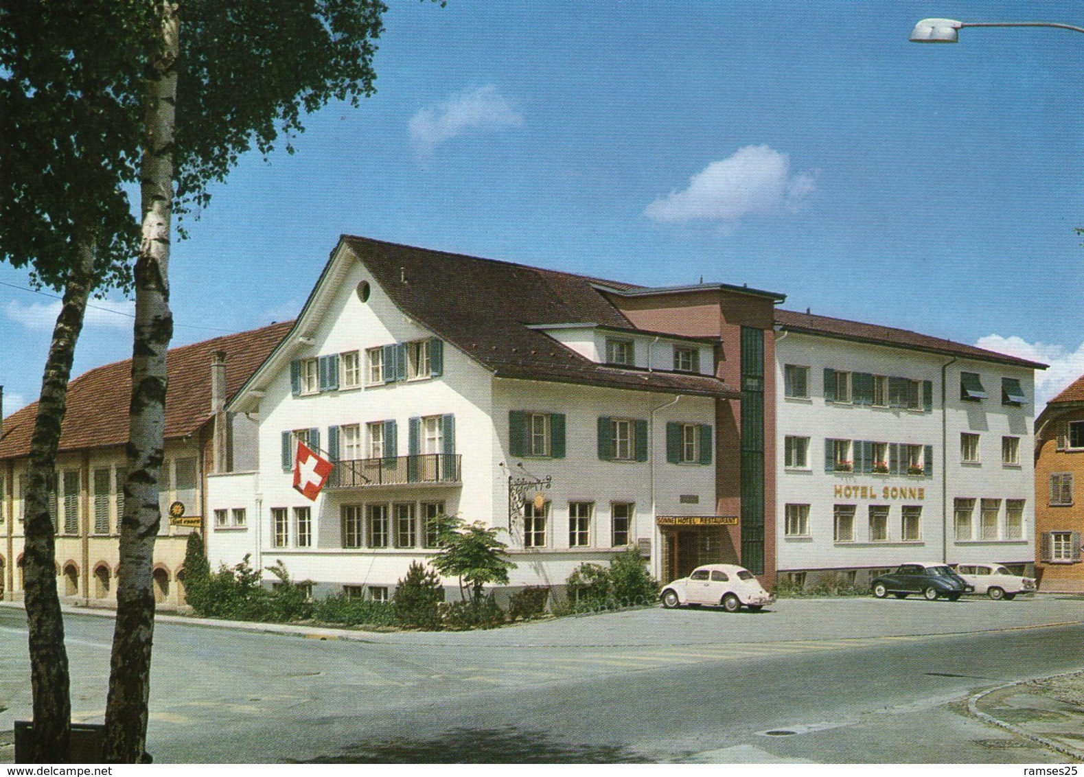 (93)  CPSM  Hotel Restaurant Sonne  Reiden (Bon Etat) - Reiden