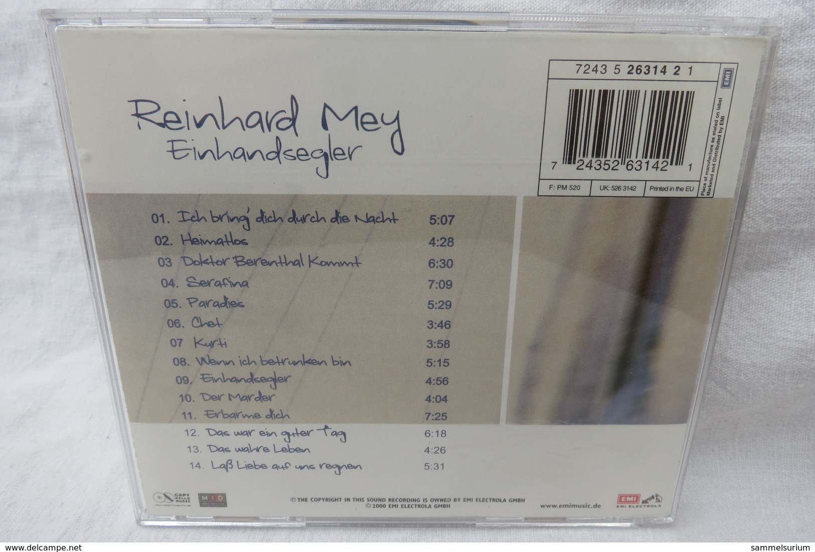 CD "Reinhard Mey" Einhandsegler - Otros - Canción Alemana