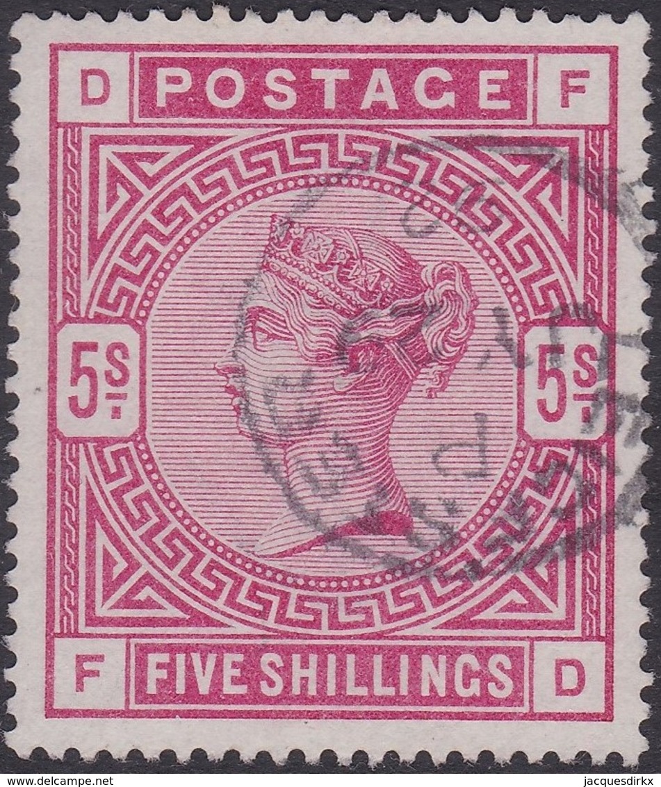 England  .   SG   181   ( 2 Scans ) .  Wmk  Anchor .     O   .    Cancelled .   /    .   Gebruikt - Used Stamps