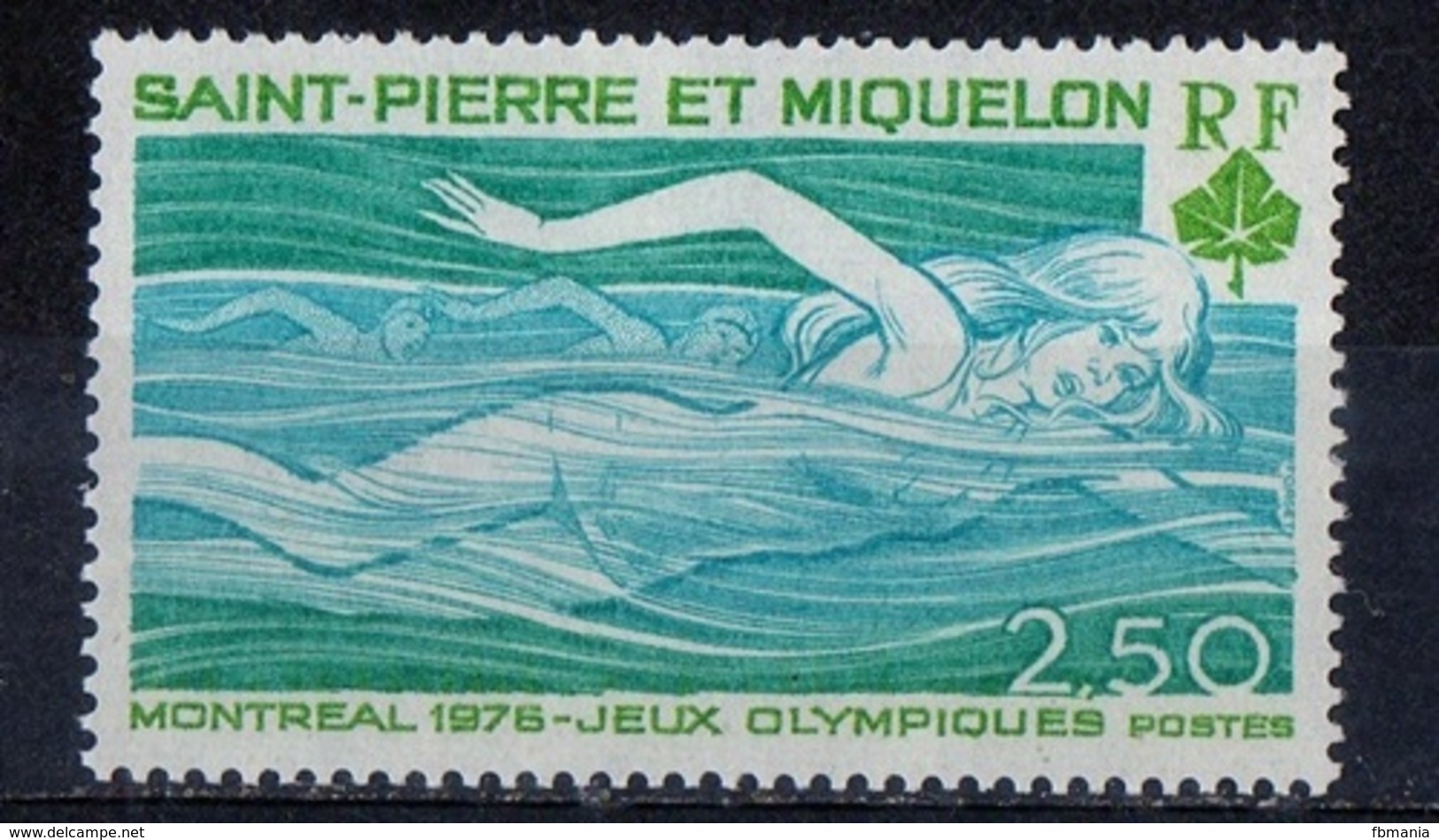 Saint Pierre And Miquelon 1976 - Nuoto Swimming MNH ** - Nuovi