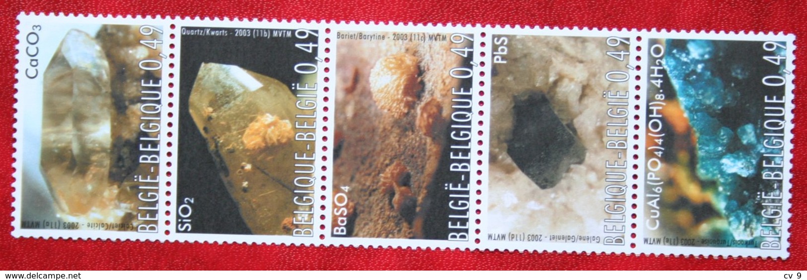 See Pictures Mineralen Minerals Mineralien OBC N° 3174-3178 (Mi 3227-3231) 2003 POSTFRIS MNH ** BELGIE BELGIEN / BELGIUM - Ungebraucht