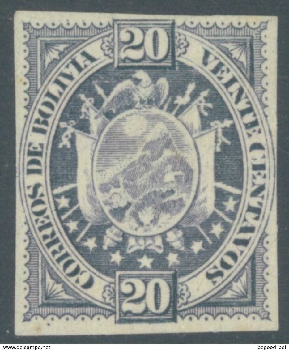 BOLIVIA - 1894 - NO GUM - IMPERFORATED -  Yv 43 - Lot 19217 - Bolivie