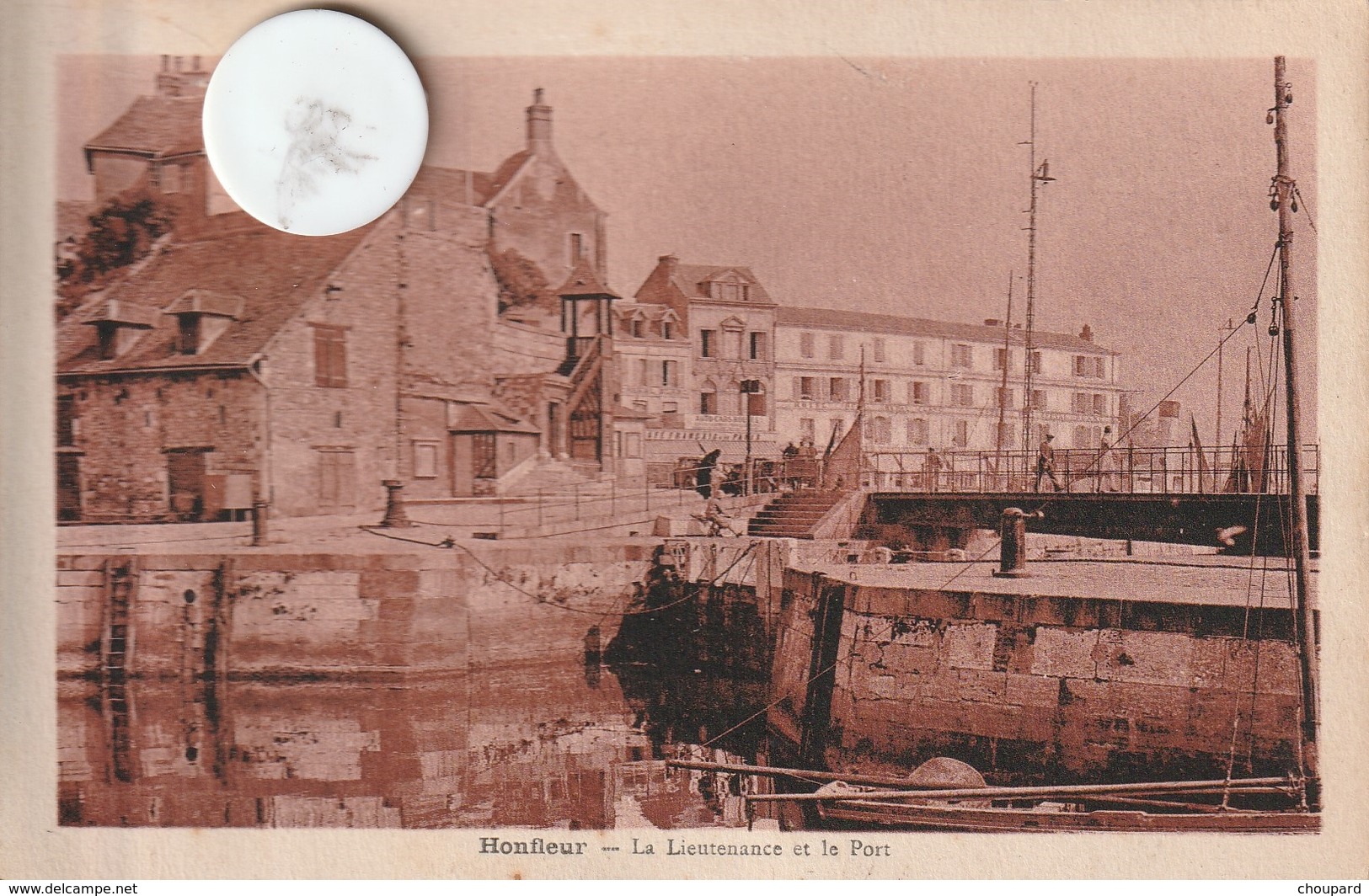 14 - Carte Postale Ancienne De HONFLEUR  La Lieutenance Et Le Port - Honfleur