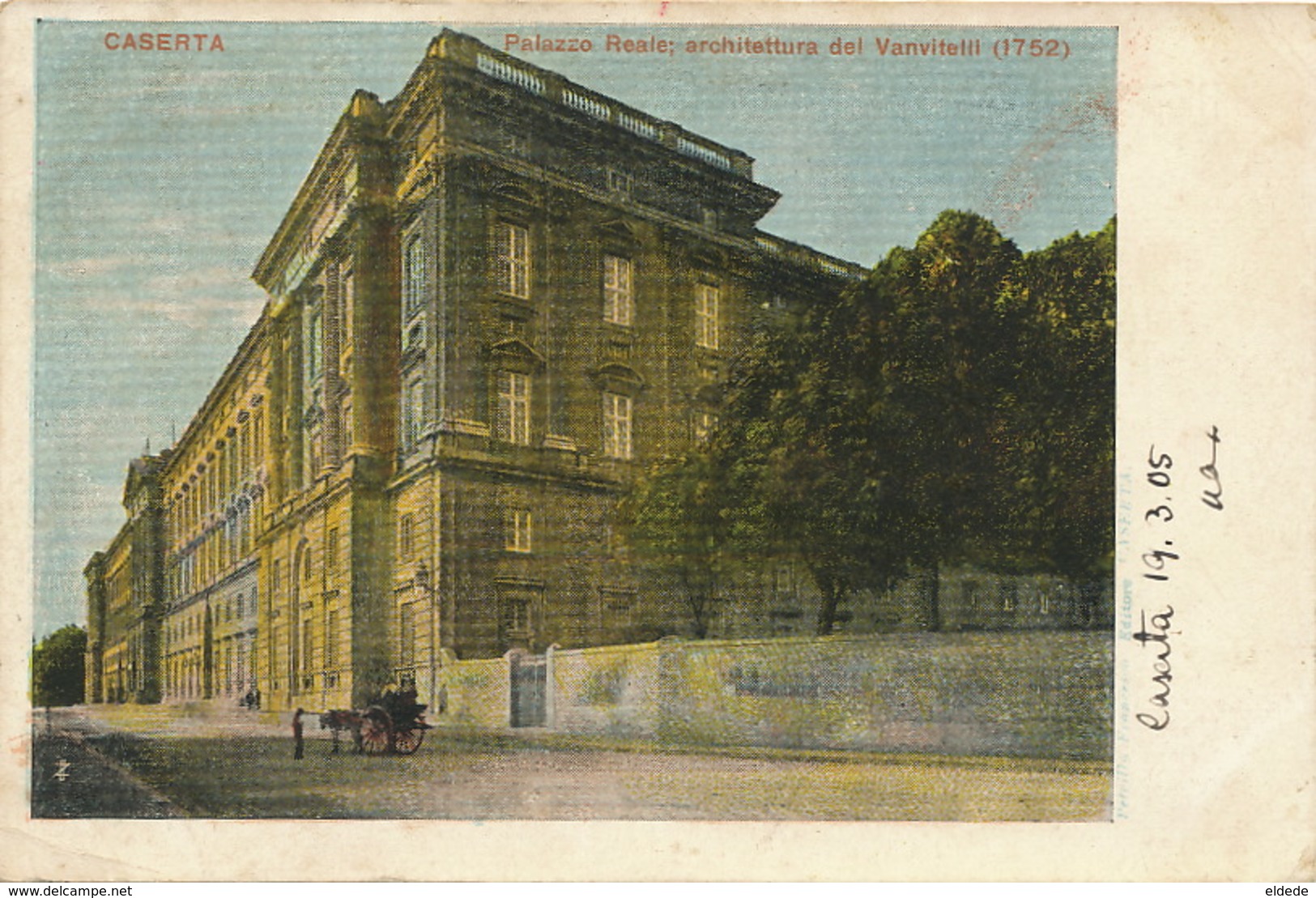 Caserta Palazzo Reale Architettura Del Vanvitelli  Edit Petrillo 1905 Used To Claas German Consulate Napoli - Caserta