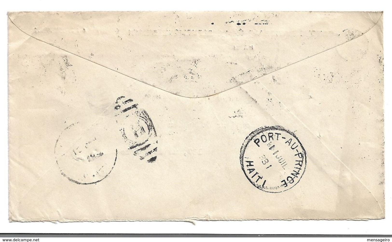 (C03) - HAITI - Y&T 263+254 X2 - SCOTT 321+316 X2 - COVER GONAIVES => FRANCE 1931 - Haïti