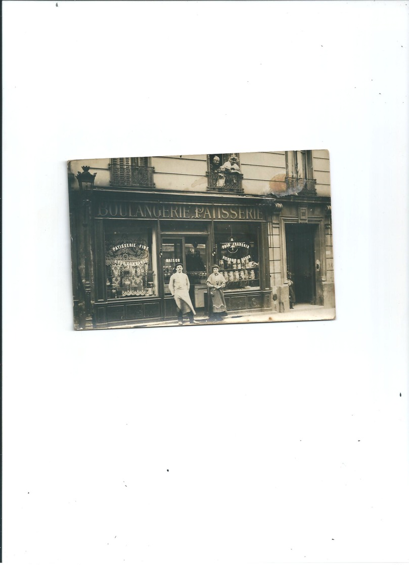 CARTE PHOTO BOULANGERIE  PATISSERIE ANIMEE - Marchands