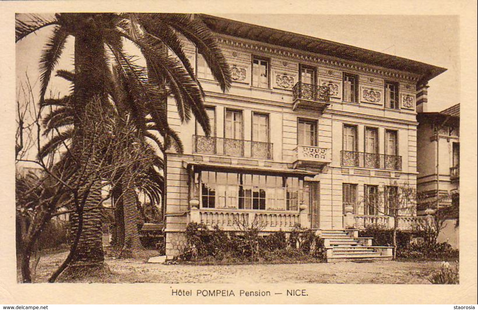 D06 NICE  Hôtel Pompeia Pension - Cafés, Hôtels, Restaurants