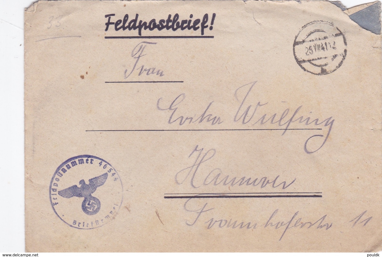 German Feldpost WW2: From Pulawy In Poland - 4. Kompanie Landesschützen-Bataillon 709 - Weltkrieg 1939-45