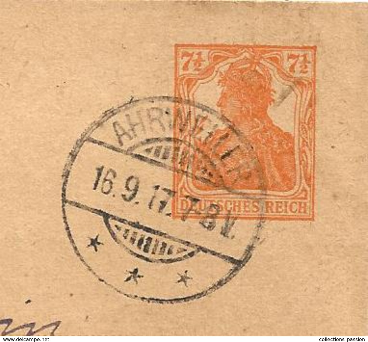 Lettre, Allemagne, 1917, Allemagne , AHRWEILER  , 3 Scans - Lettres & Documents