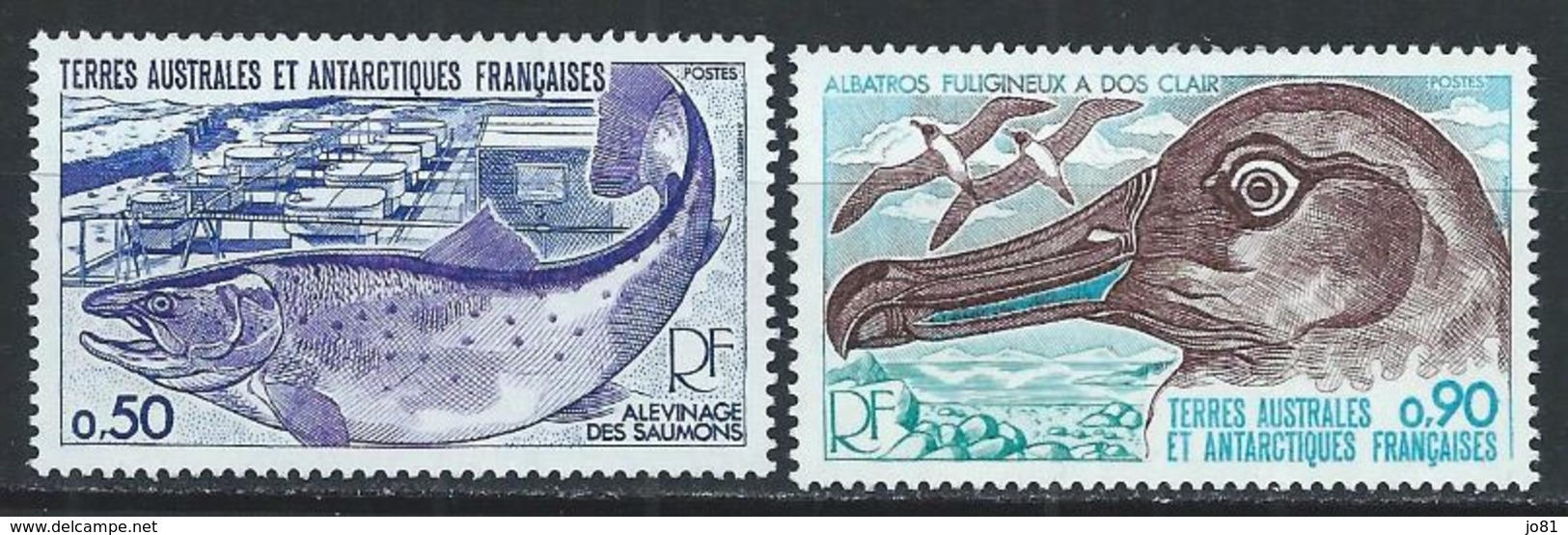 TAAF YT 71-72 XX / MNH Saumon Salmon Oiseau Bird Poisson Fish Animal Wildlife - Neufs