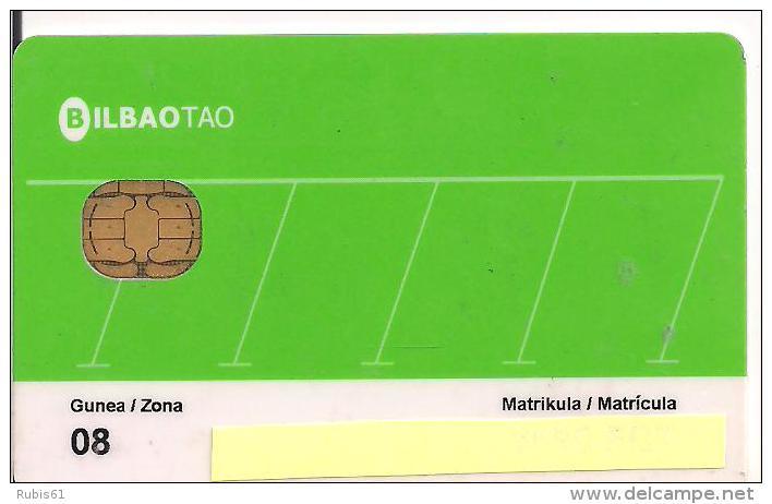 TARJETA APARCAMIENTO BILBAO - Sin Clasificación