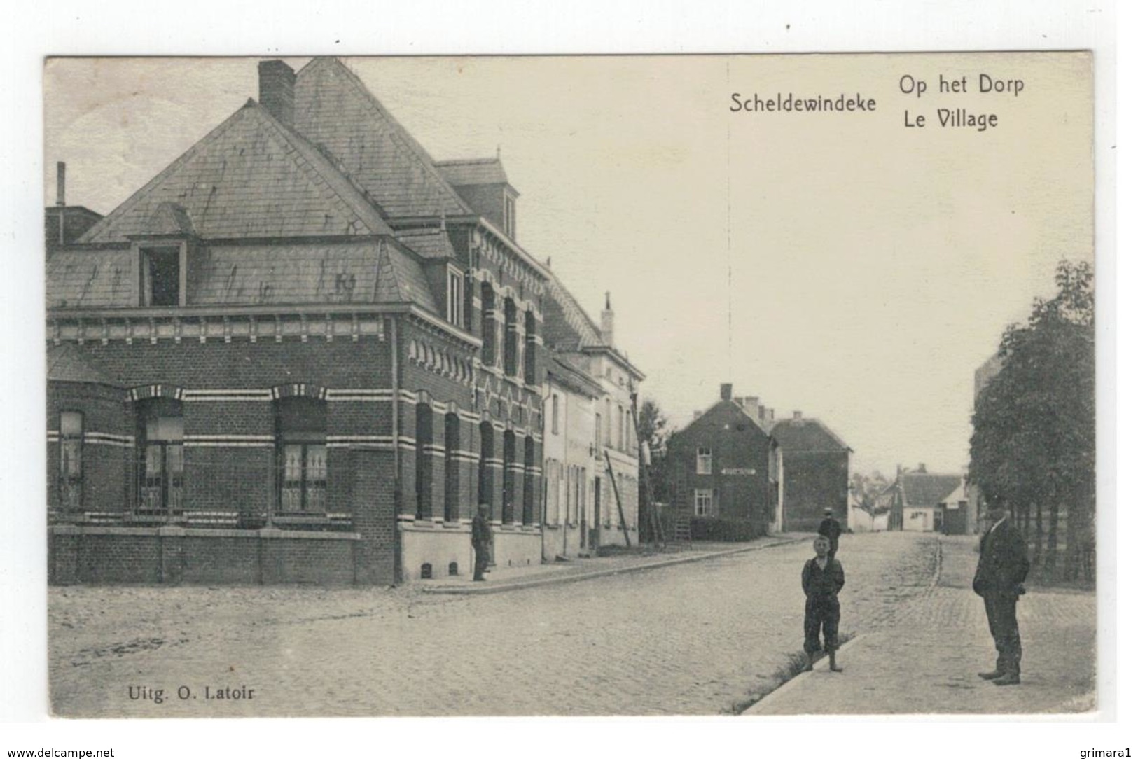 Scheldewindeke  - Op Het Dorp  Le Village STAR 1924 - Oosterzele