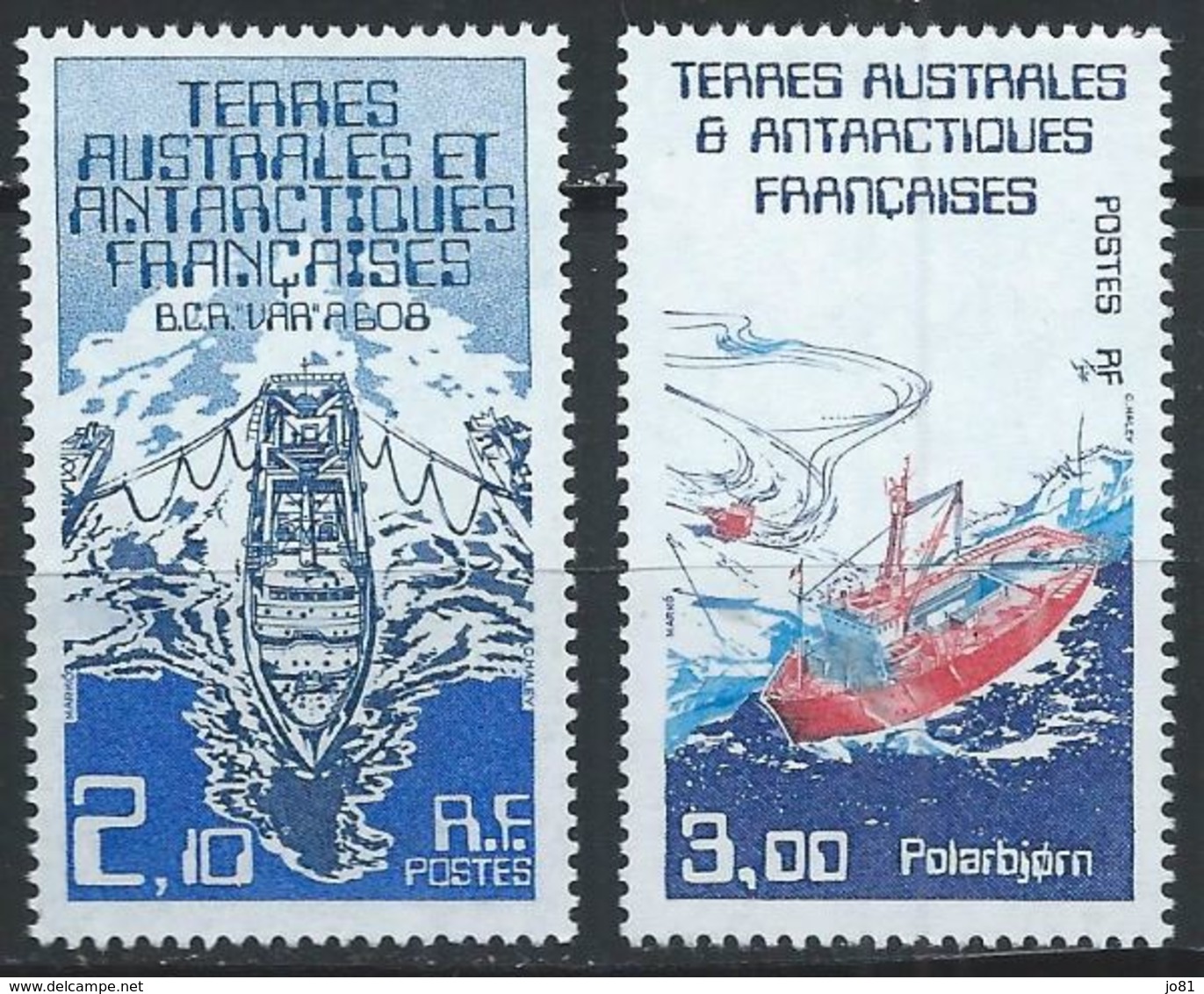 TAAF YT 120-121 XX / MNH Navire Ship - Neufs