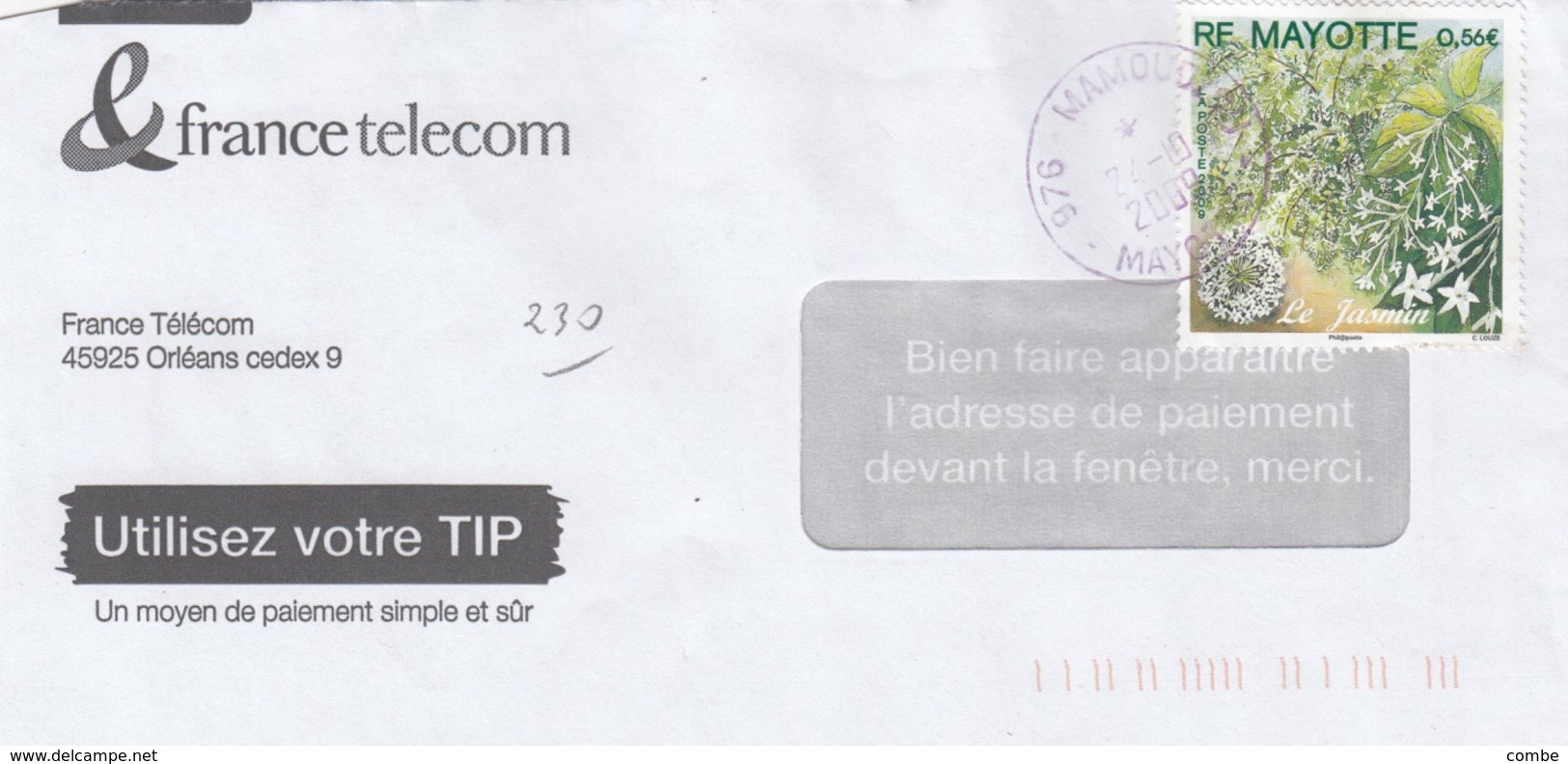 LETTRE MAYOTTE. N° 230 MAMOUDZOU - Autres & Non Classés