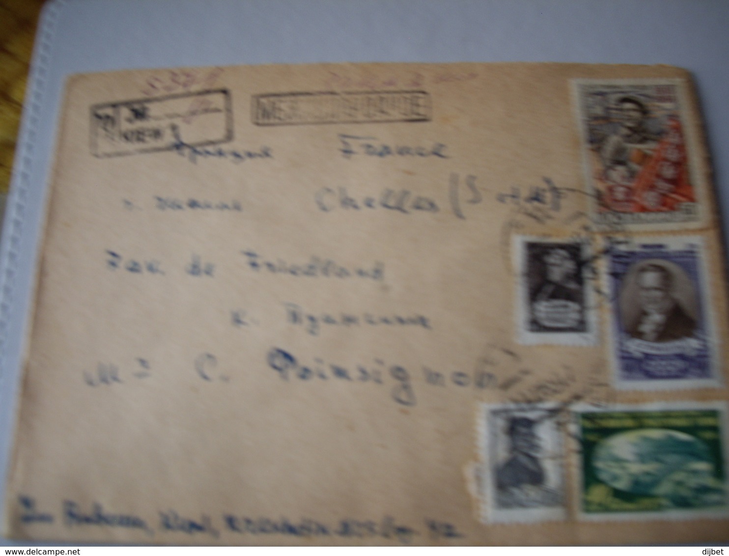 TIMBRE URSS SUR LETTRE 1959 - Frankeermachines (EMA)