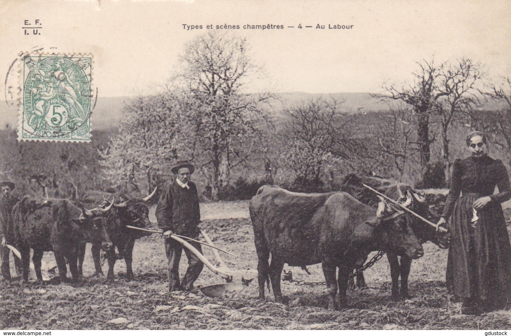 Types Et Scènes Champêtres - Au Labour - Farms