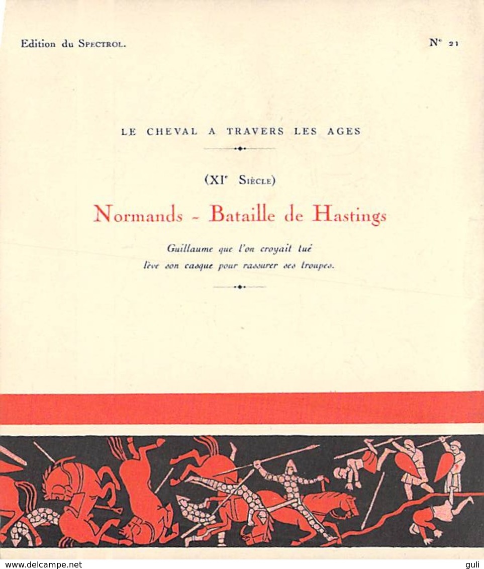 LOT de 37 images LE CHEVAL à TRAVERS les AGES (horse Pferd cavallo caballo Edition du Spectrol )   (Histoire)