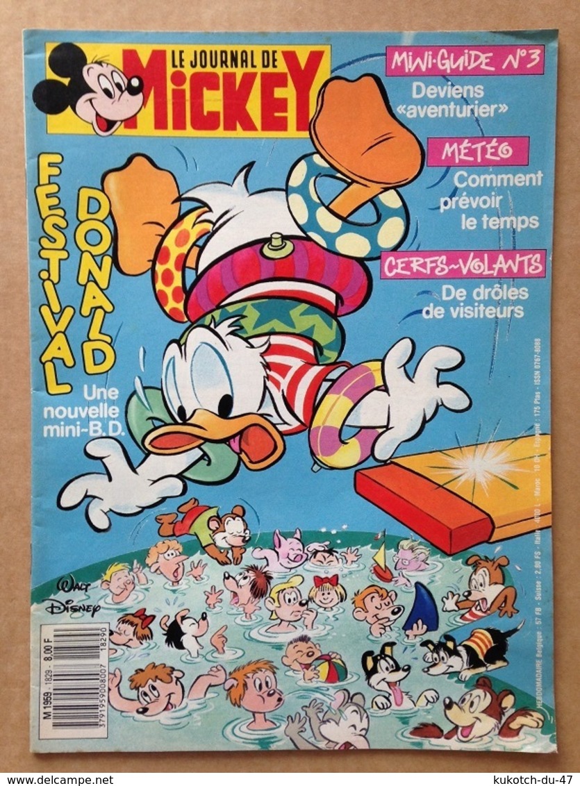 Disney - Journal De Mickey - Année 1987 ° N°1829 - Journal De Mickey