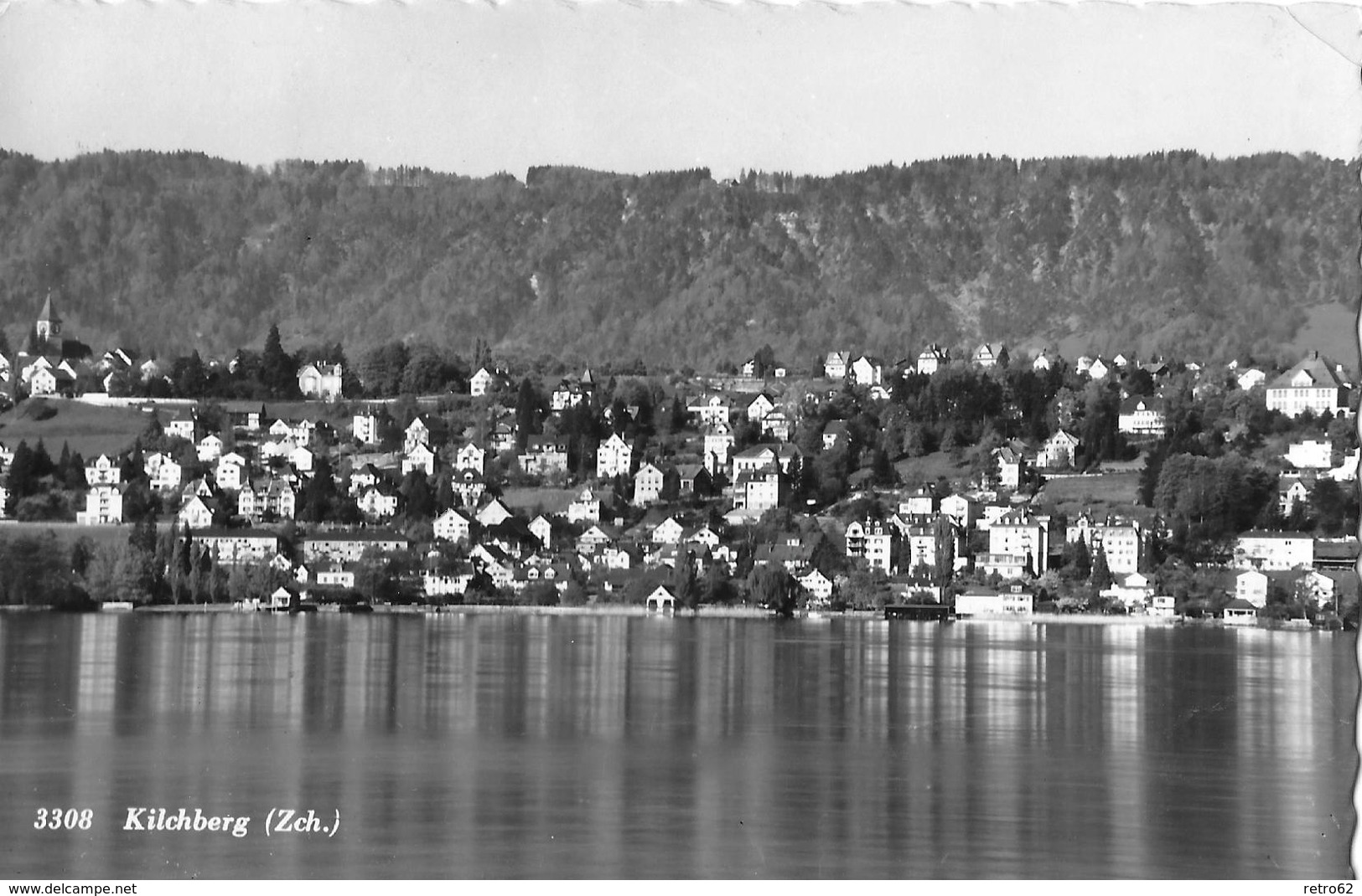 KILCHBERG → Ansicht Vom See Her, Fotokarte Anno 1957 - Kilchberg