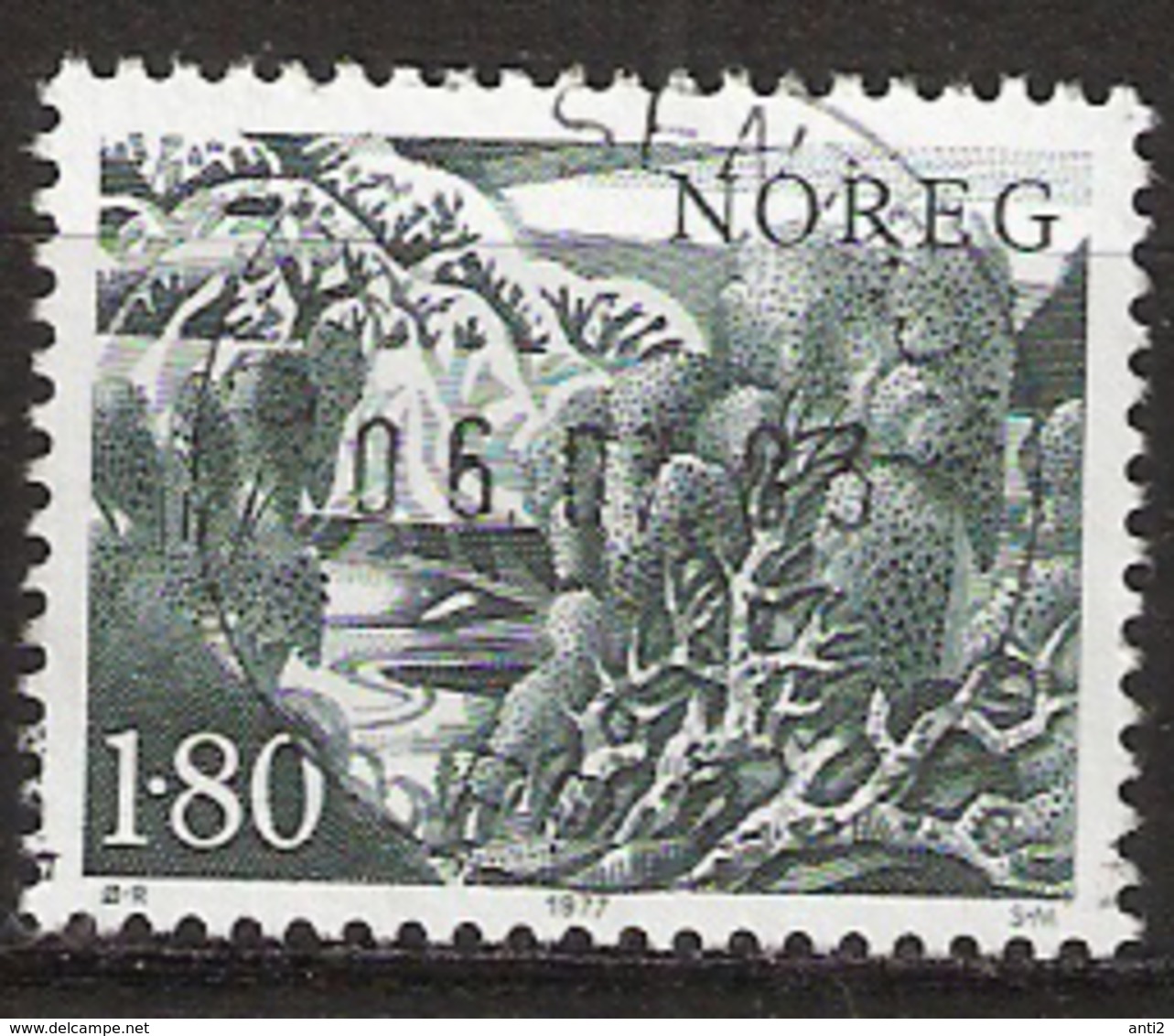 Norway 1977 Forest, Trees  Mi  746 Cancelled(o) - Gebraucht