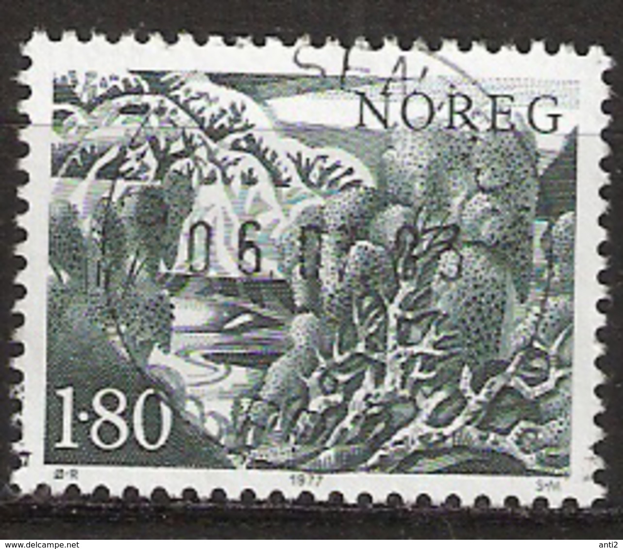 Norway 1977 Forest, Trees  Mi  746 Cancelled(o) - Used Stamps