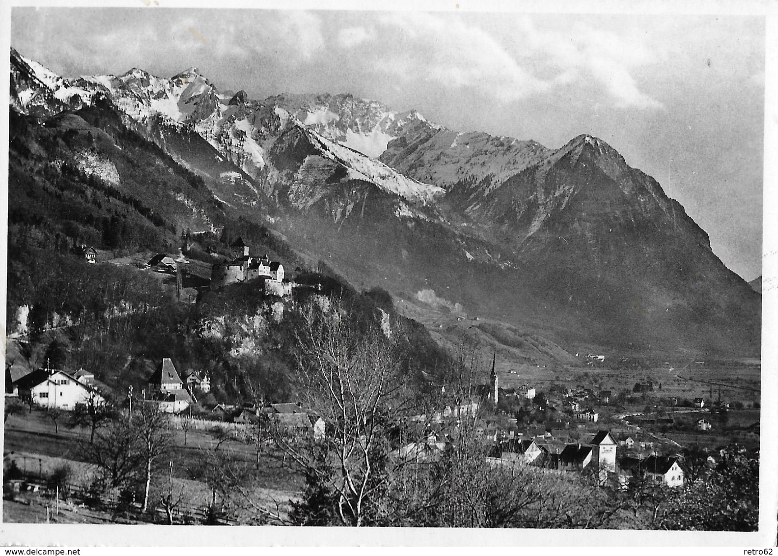 VADUZ → Fürstl. Schloss Vaduz, Fotokarte Ca.1950 - Liechtenstein