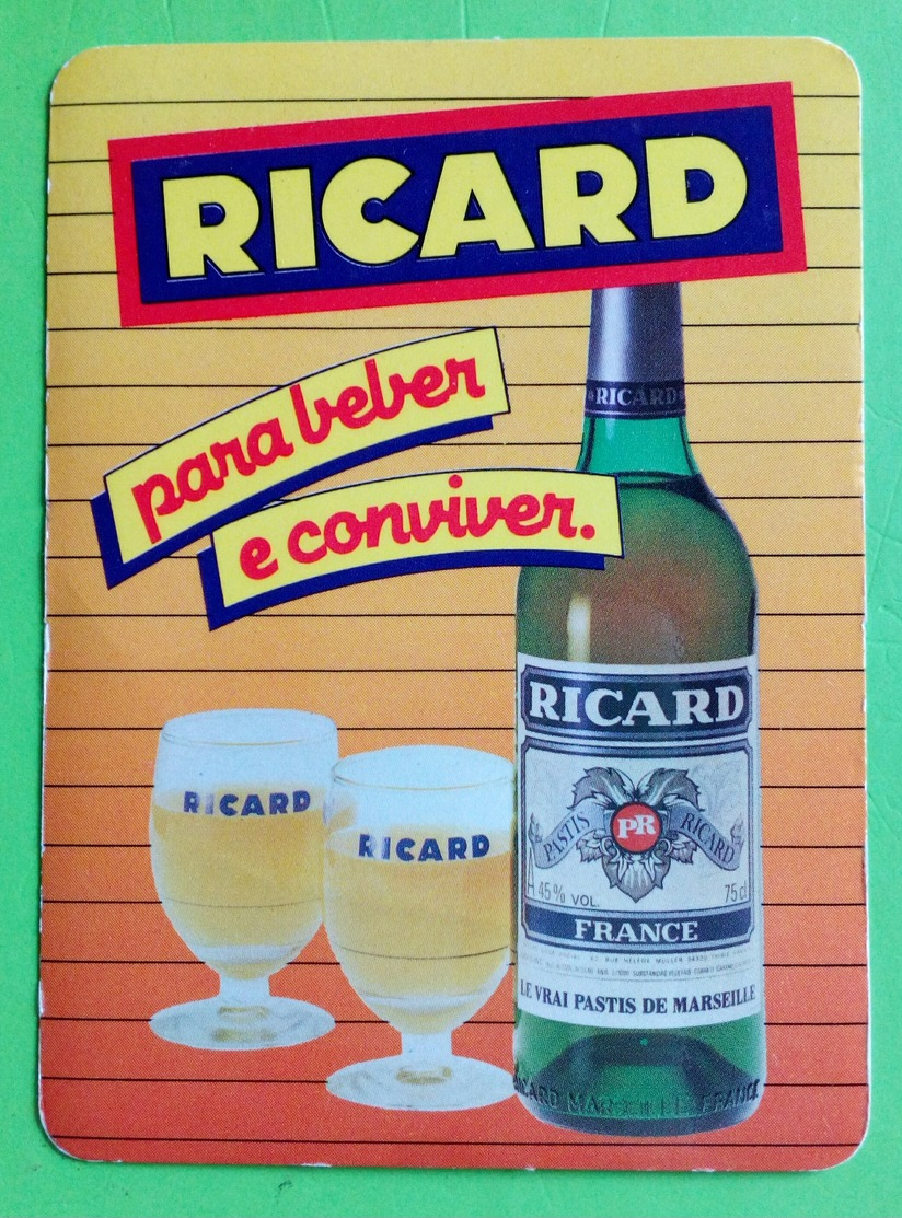 Calendrier De Poche Ricard 1986 - Petit Format : 1981-90