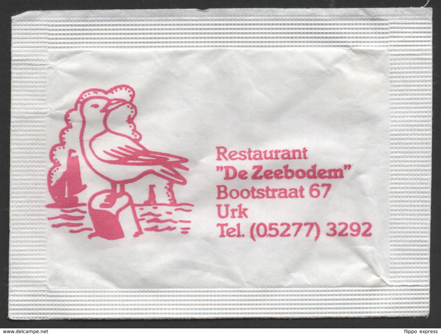 Netherlands, Flevoland, Sugar Bag, Suikerzakje, Rest. De Zeebodem, Urk - Suiker