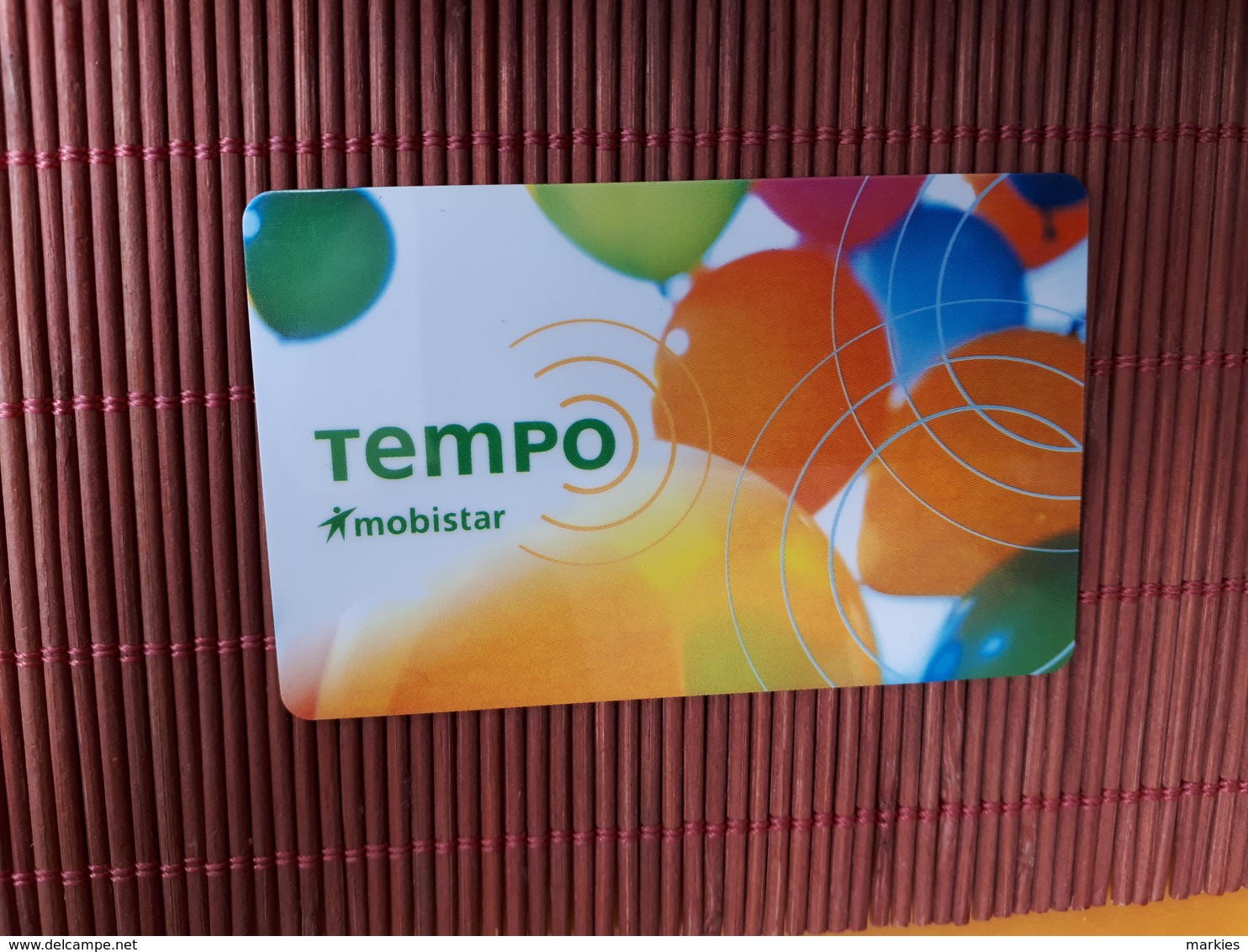 Prepaiscard Tempo Mobistar 500 BEF Used. - Cartes GSM, Recharges & Prépayées