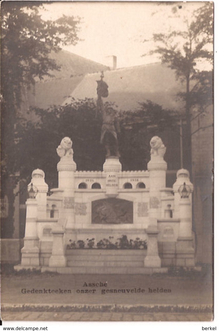 ASSCHE GEDENKTEKEN Gesneuvelden 1914/18 Fotokaart Naar NL  R 899 / D4 - Asse