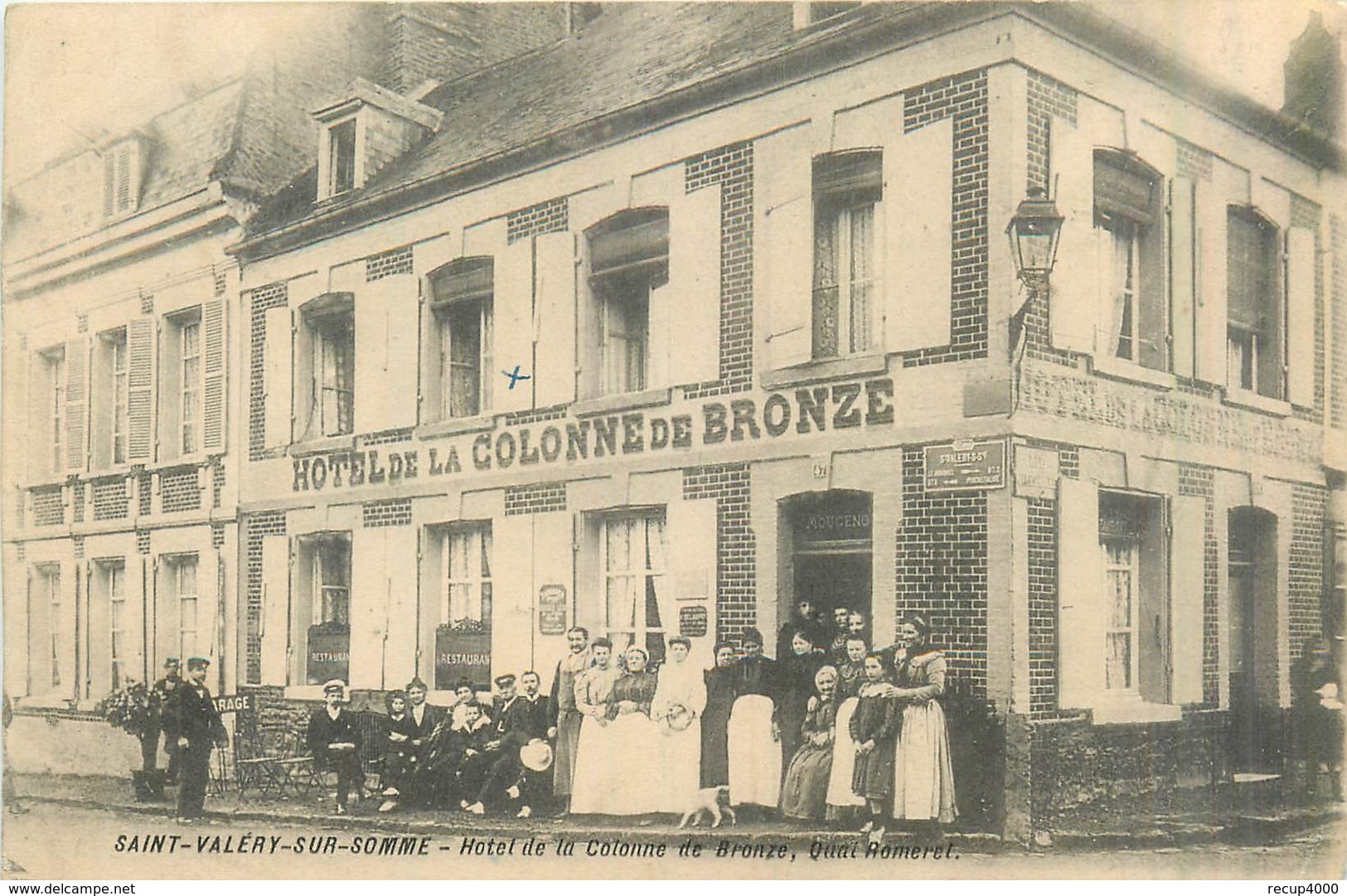 80 SAINT VALERY SUR SOMME Hôtel De La Colonne De Bronze   2scans - Saint Valery Sur Somme