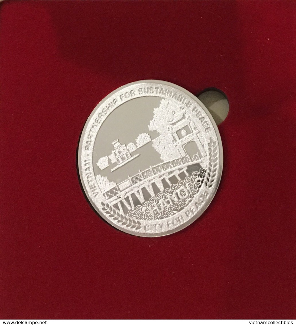 Vietnam Viet Nam Commemorative Silver Coin Series 2 : US - North Korea Summit In Hanoi 27-28th Of Feb 2019 / 5 Photo - Vietnam