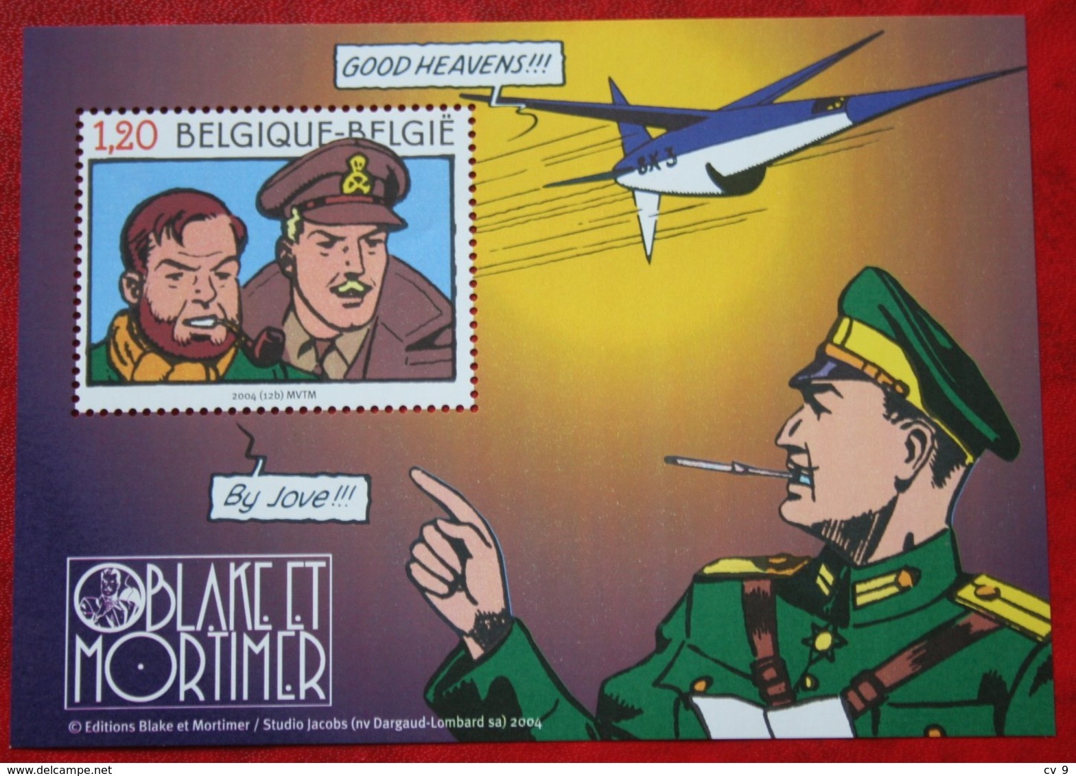 Blake & Mortimer Cartoon OBC N° 3283 112 (Mi 3332 Bl 96) 2004 POSTFRIS MNH ** BELGIE BELGIEN / BELGIUM - Ungebraucht