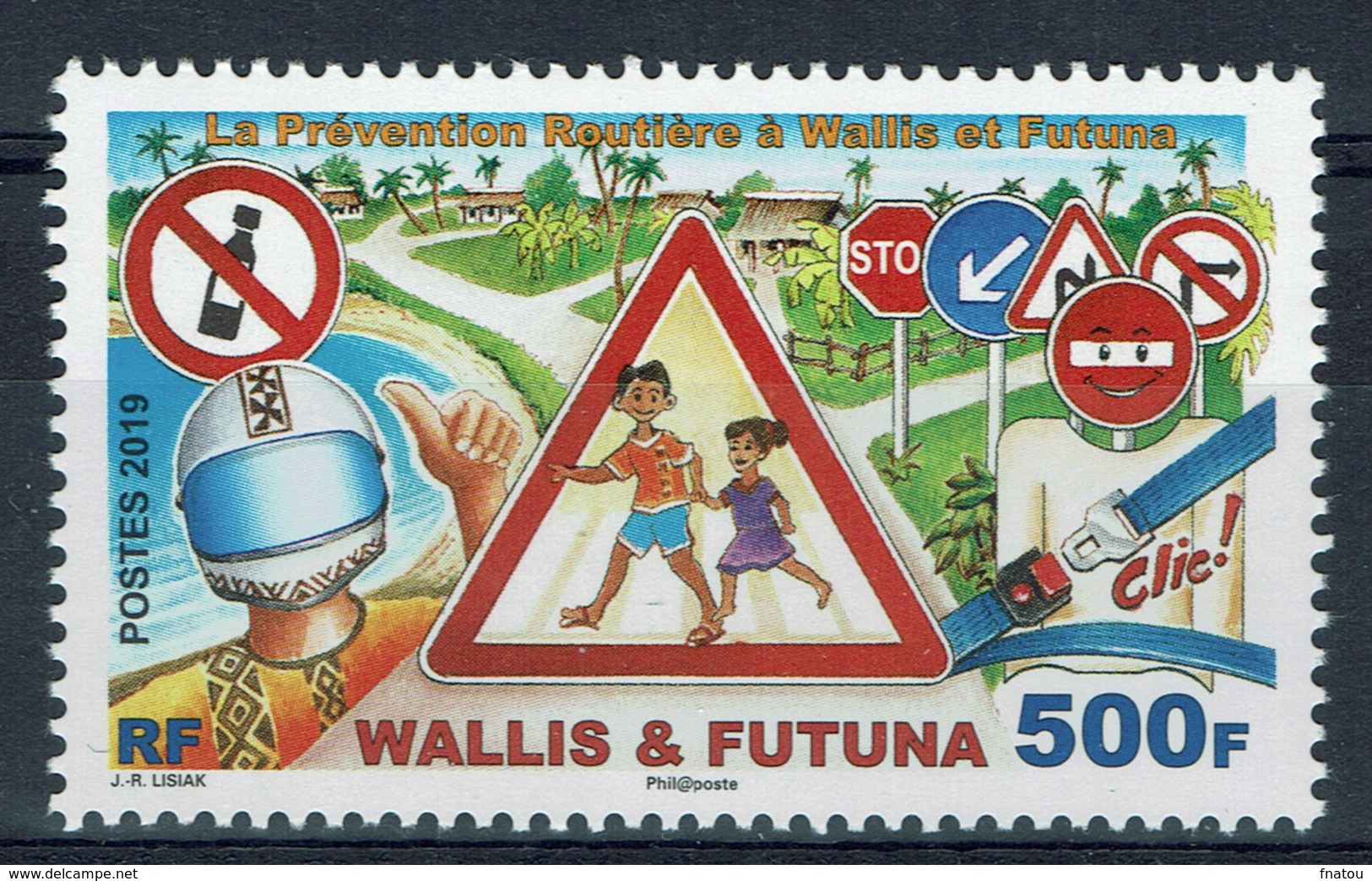 Wallis And Futuna, Road Traffic Safety, 2019, MNH VF - Nuovi