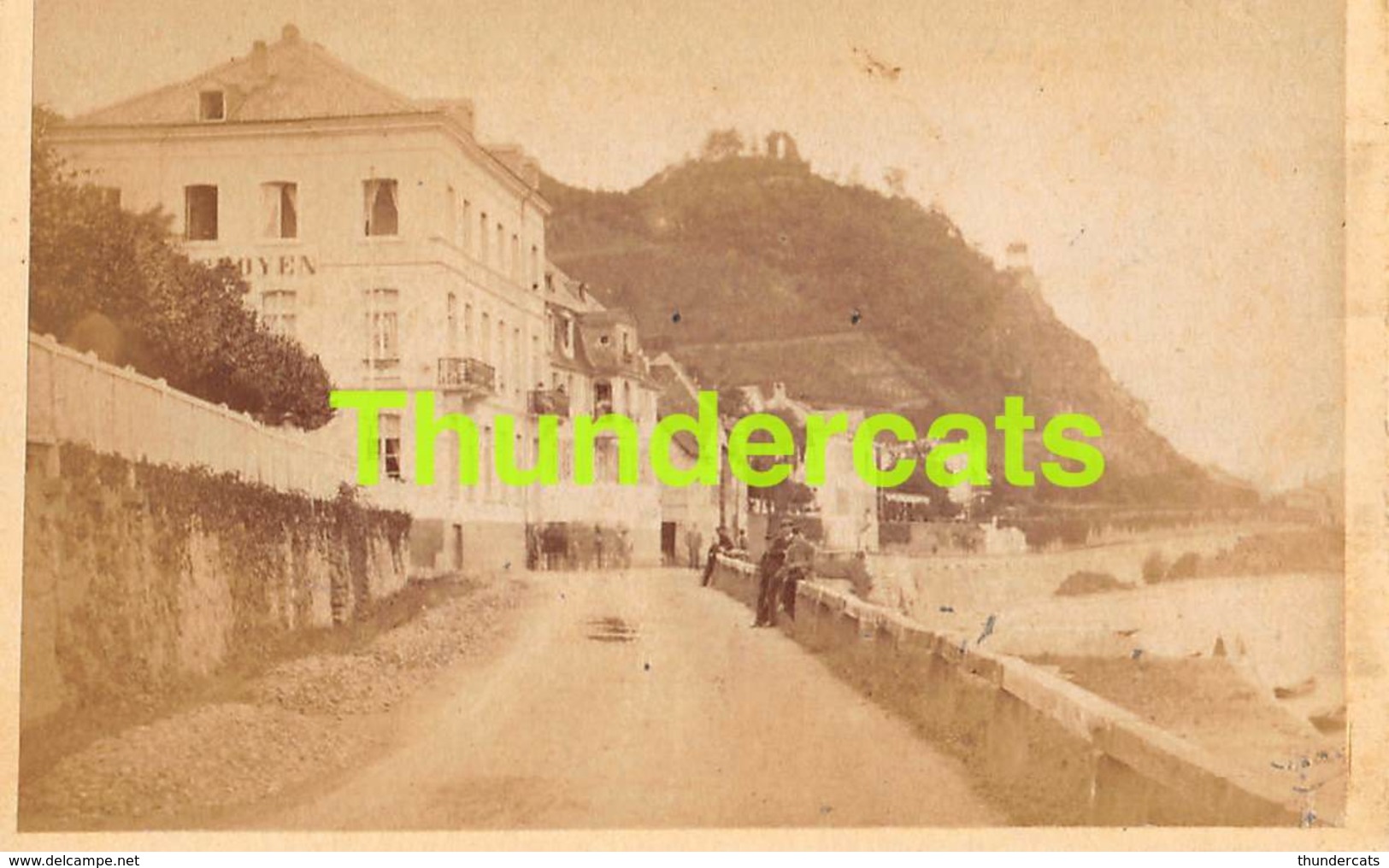 CDV PHOTO FOTO +/- 1860-70  DE REMAGEN ROLANDSECK HOTEL RHIN - Ancianas (antes De 1900)