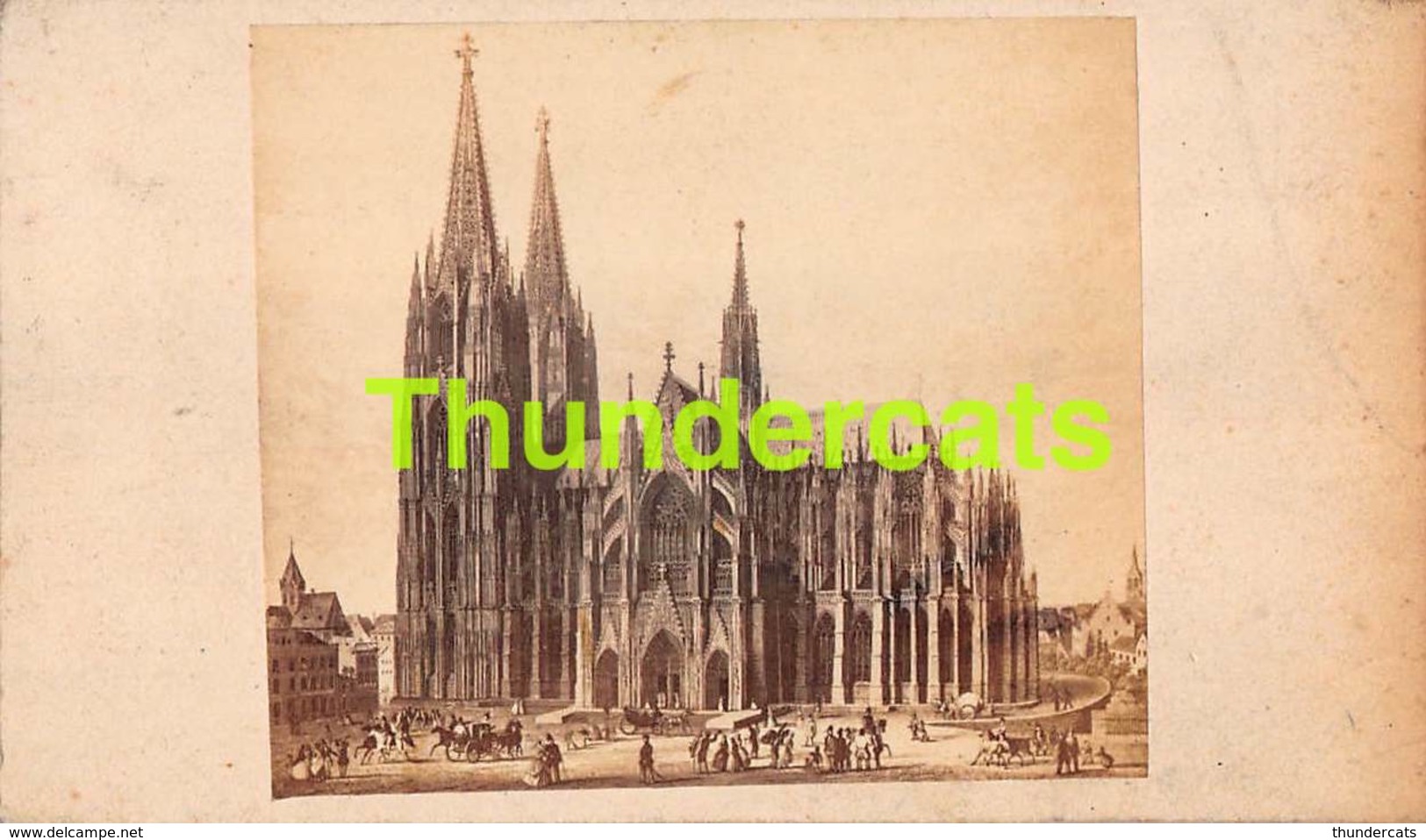 CDV PHOTO FOTO +/- 1860-70   DOM DOME COLOGNE KOLN COLN COELN TRAIN ZUG CHEMIN DE FER - Ancianas (antes De 1900)