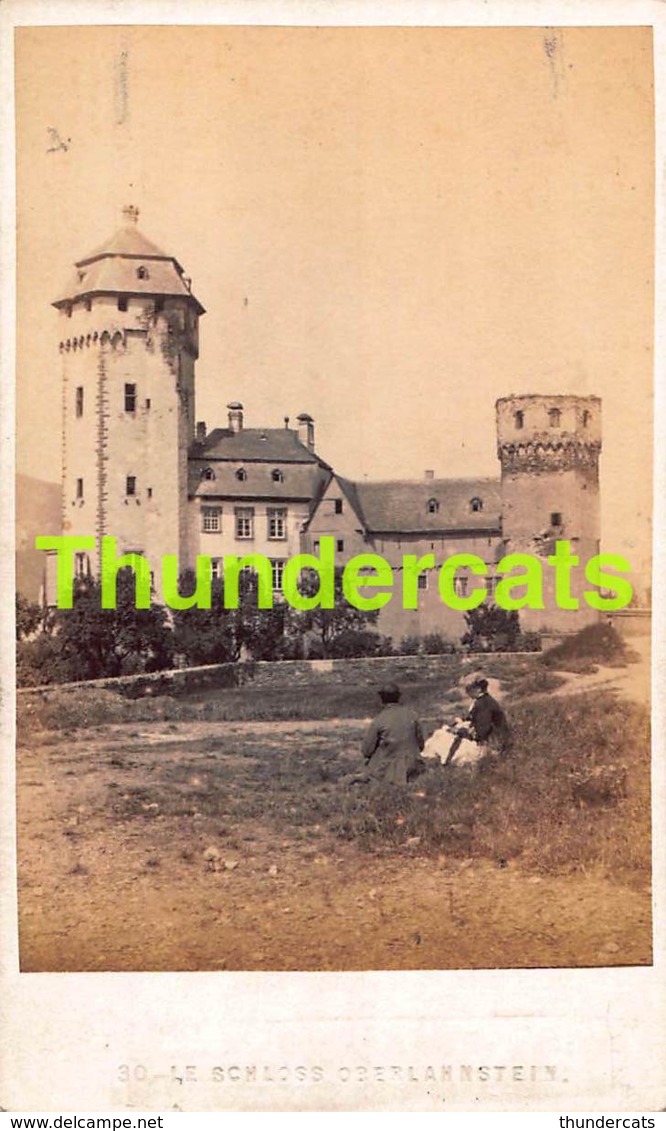 CDV PHOTO FOTO +/- 1860-70  LE SCHLOSS OBERLAHNSTEIN - Ancianas (antes De 1900)