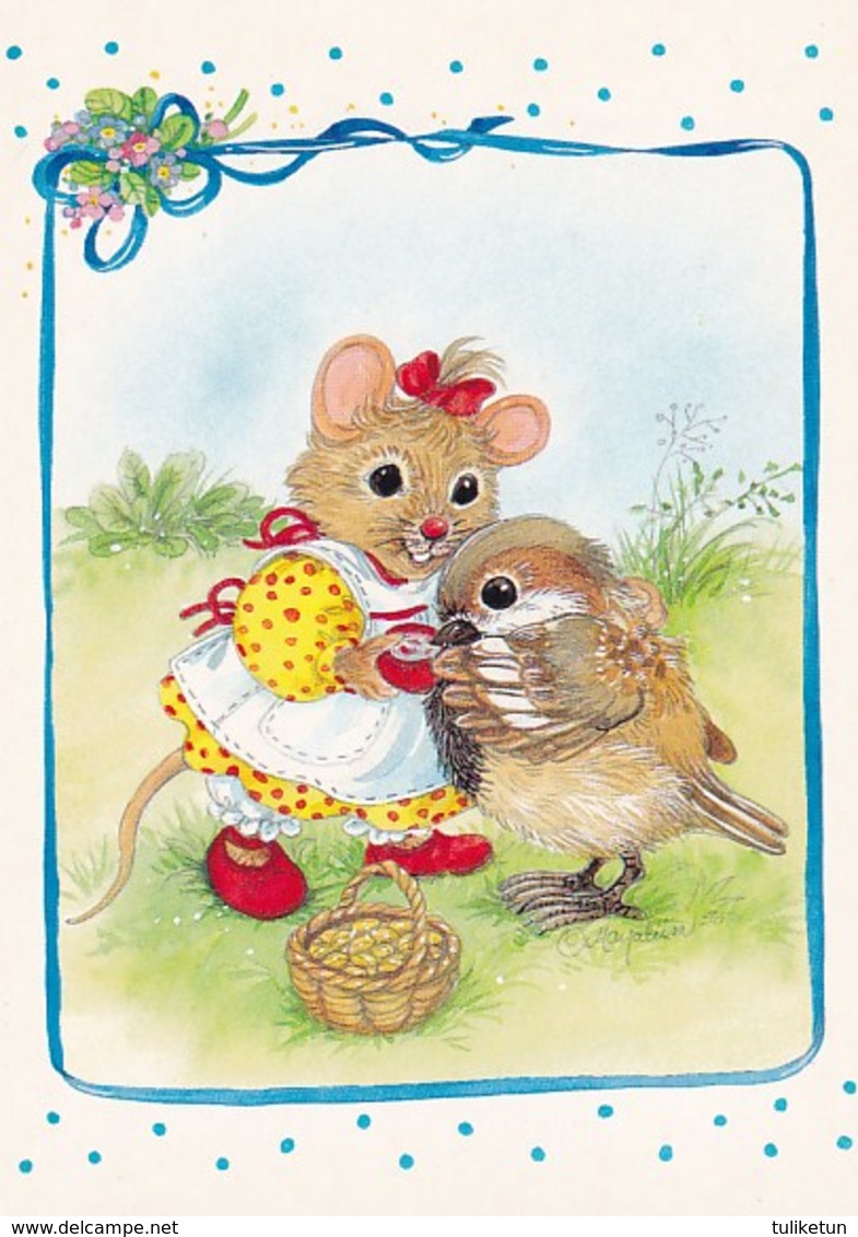 Mouse  Is Feeding The Bird - Souris - Muis - Maus - Topo - Rato - Ratón - Marja-Liisa Pitkäranta - Autres & Non Classés