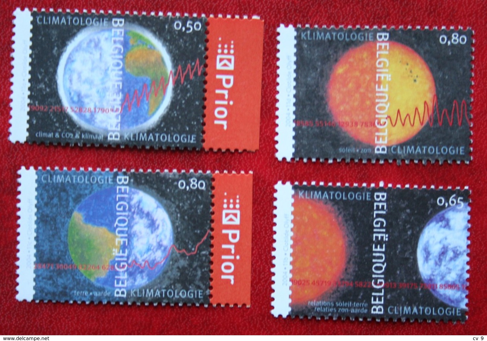 Klimatologie OBC N° 3278-3281 (Mi 3327-3330) 2004 POSTFRIS MNH ** BELGIE BELGIEN / BELGIUM - Ungebraucht