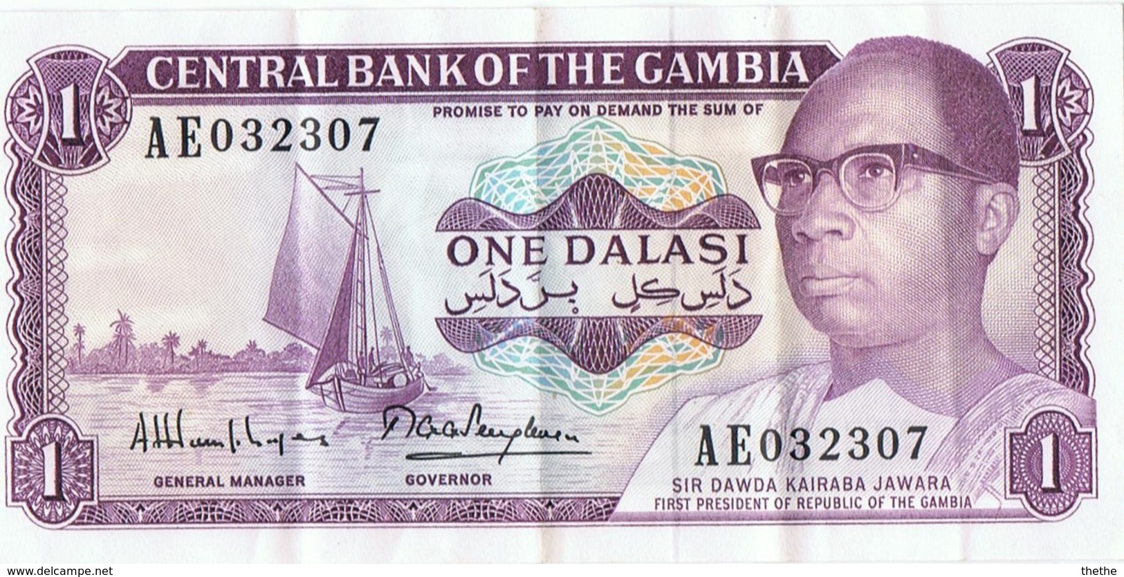 GAMBIE - Billet De 1 Dalasi - Gambia