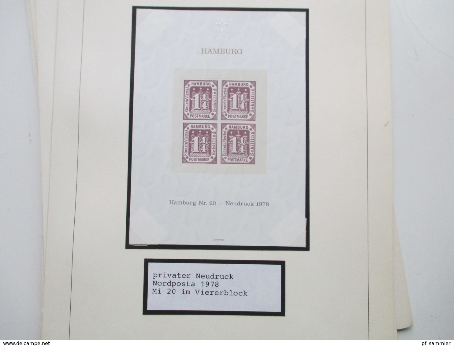 Altdeutschland Konvolut Hamburg Private Neudrucke 1978 Zur Nordposta 2 Blocks Und 7 Ganzsachen Umschläge - Hamburg