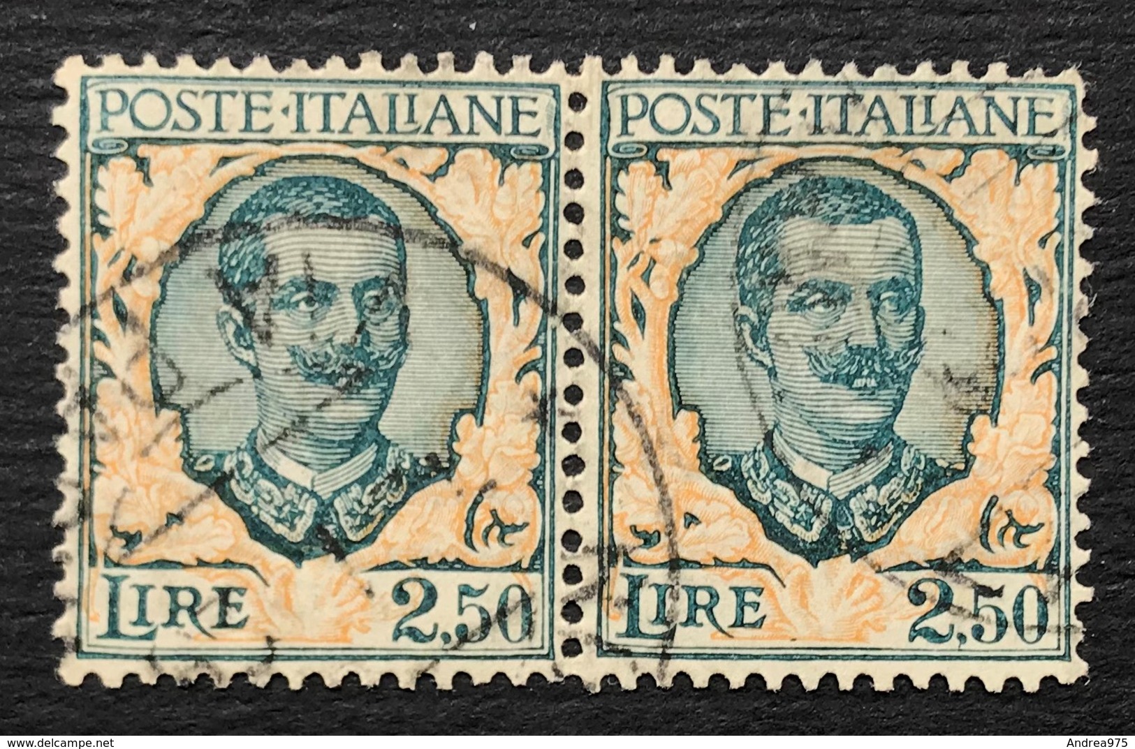 Regno, 2,50 Lire Floreale 1926, Coppia Usata - Usati