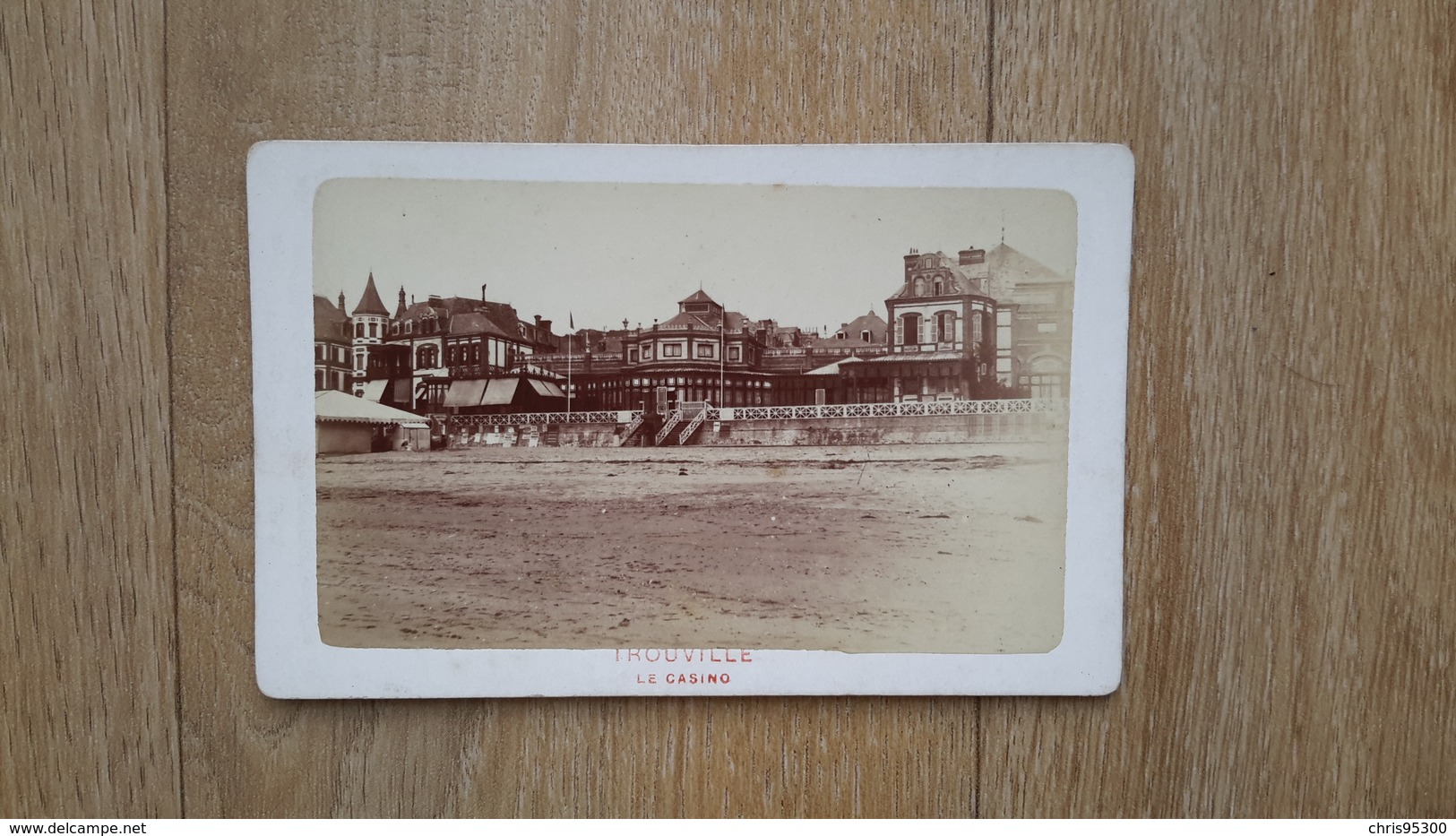 PHOTO CDV 19 EME SIECLE - TROUVILLE 14 CALVADOS -  LE CASINO - NORMANDIE - Anciennes (Av. 1900)