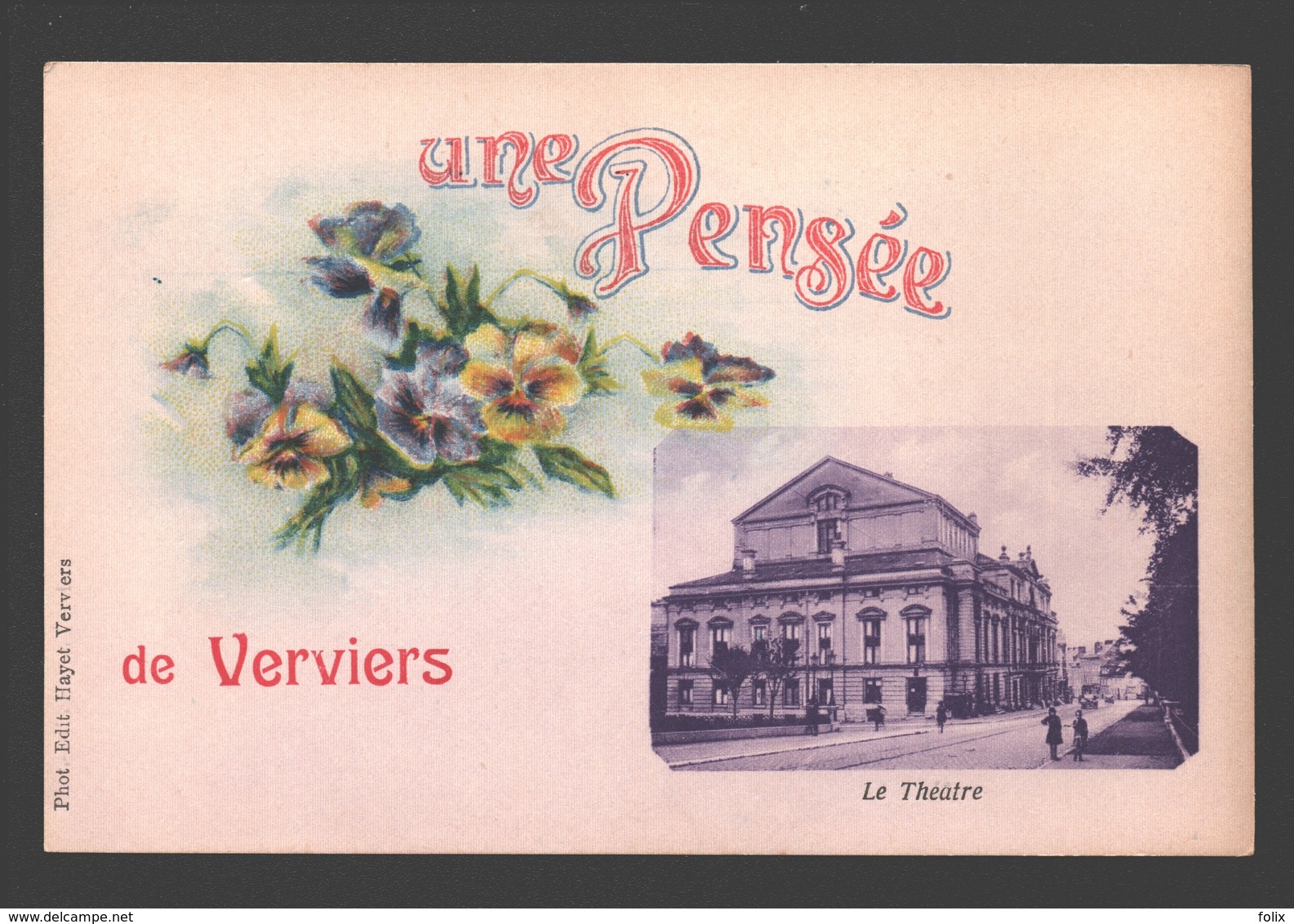 Verviers - Une Pensée De Verviers - Le Théâtre - Verviers