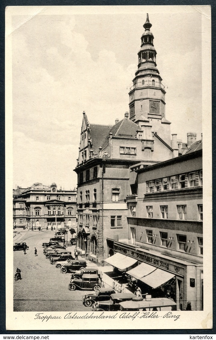 AK Troppau, Opava, 23.12.1942, Adolf Hitler - Ring, Ostsudetenland,Moravskoslezský Kraj, Schlesien - Tschechische Republik