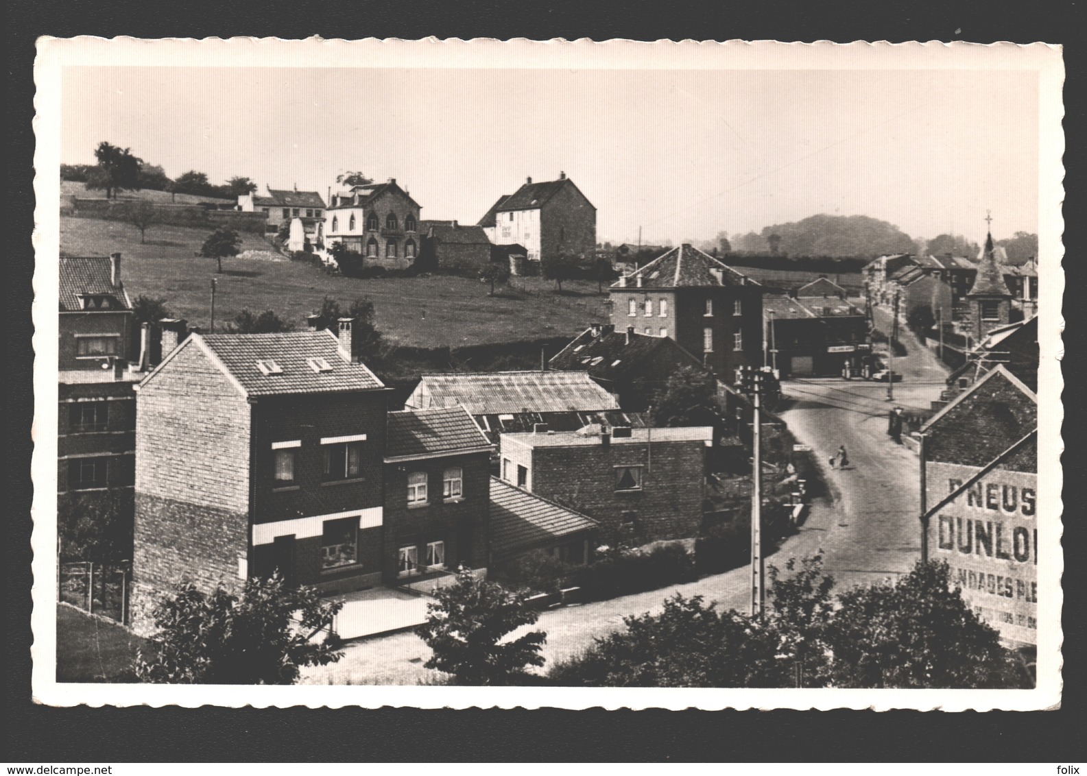 Mangombroux - Route De Jalhay - Carte Photo état Neuf - Publicité / Advertising Pneus Dunlop - Verviers