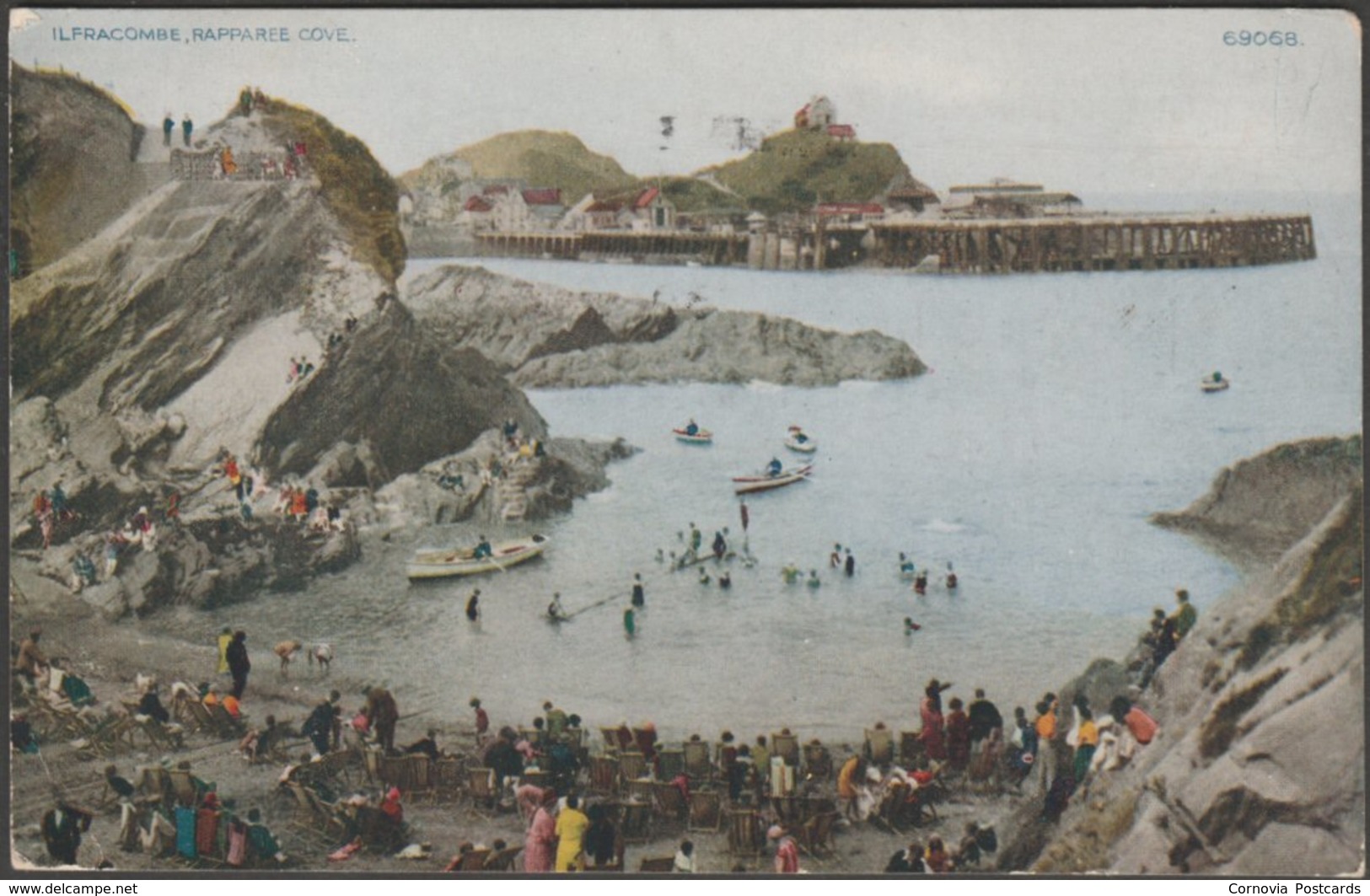 Rapparee Cove, Ilfracombe, Devon, 1930 - Photochrom Postcard - Ilfracombe