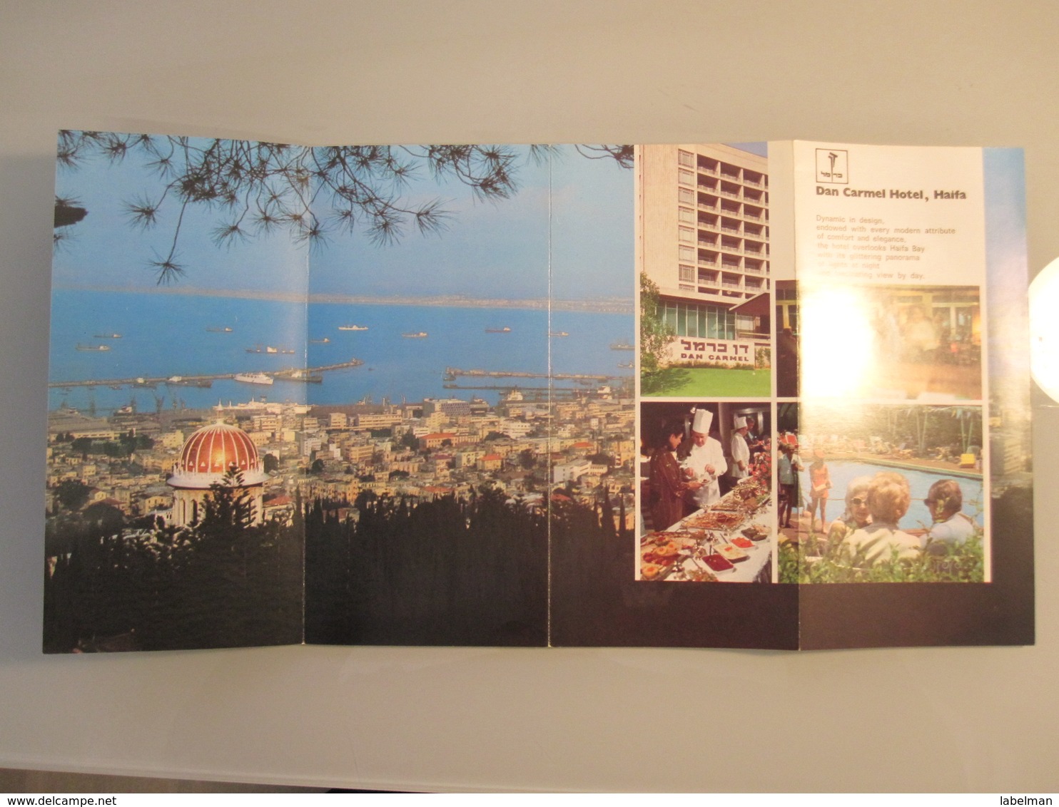 MOTEL HOTEL REST HOUSE PENSION INN DAN CARMEL HAIFA ORIGINAL VINTAGE BROCHURE ADVERTISING ISRAEL - Tourism Brochures