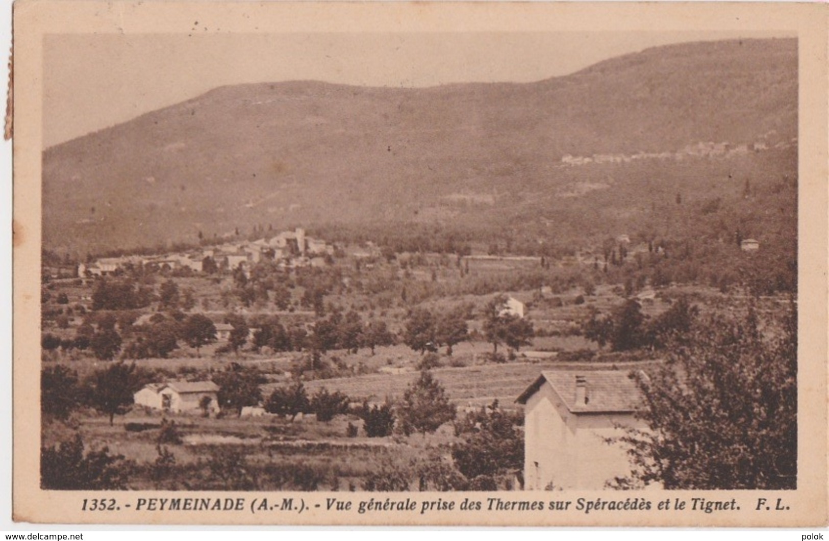 Bt - Cpa PEYMEINADE (Alpes Maritimes) - Vue Génrale Prise Des Thermes Sur Spéracédès Et Le Tignet - Autres & Non Classés