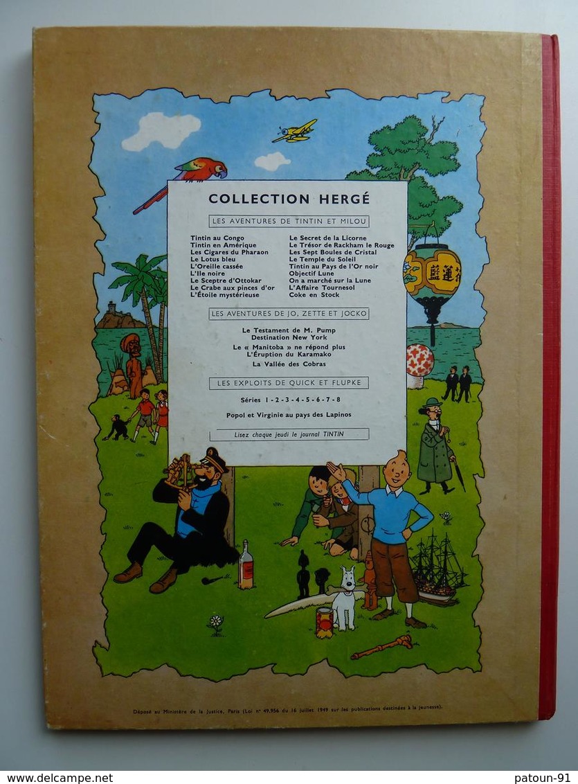 Tintin, Coke En Stock, EO Belge Edition Casterman Couleur 1958, B24 En TBE++ - Tintin